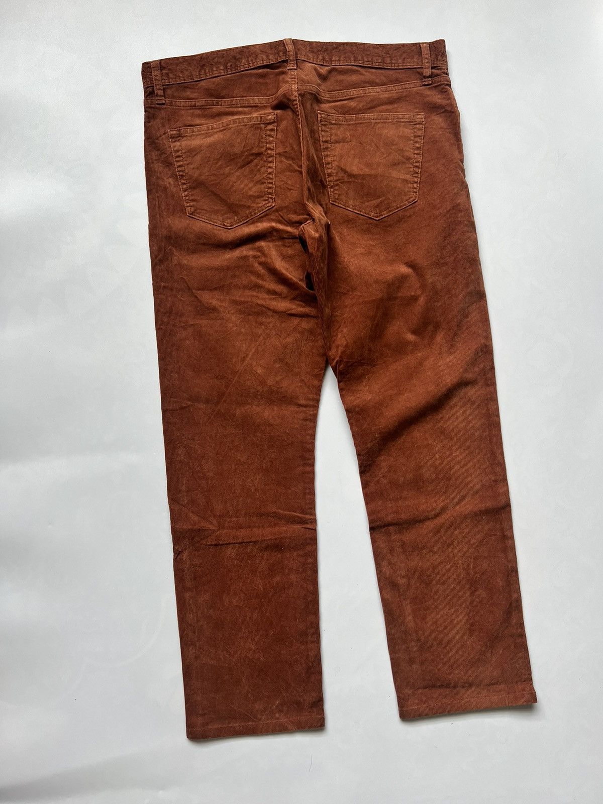 Uniqlo Uniqlo Slim Fit Orange Corduroy Pants Vintage Size US 34 / EU 50 - 5 Thumbnail