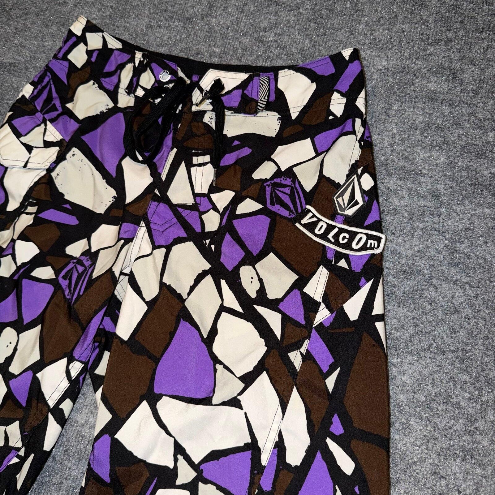 Volcom Volcom Purple Surf Board Shorts Mens SM 29 VTG Y2K 90s Rare Size US 30 / EU 46 - 2 Thumbnail