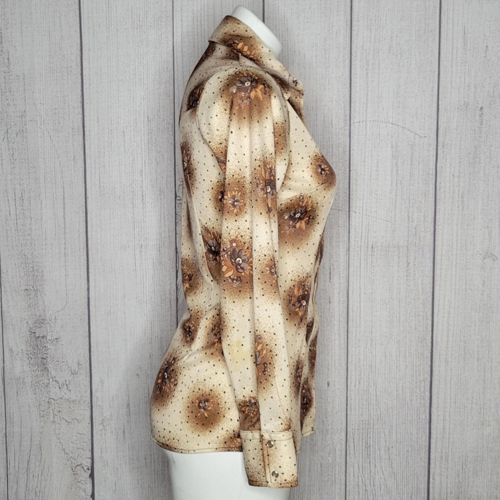 Vintage Vintage 70s Rocky Mountain Clothing Pearl Snap Dagger Collar Size S / US 4 / IT 40 - 3 Thumbnail