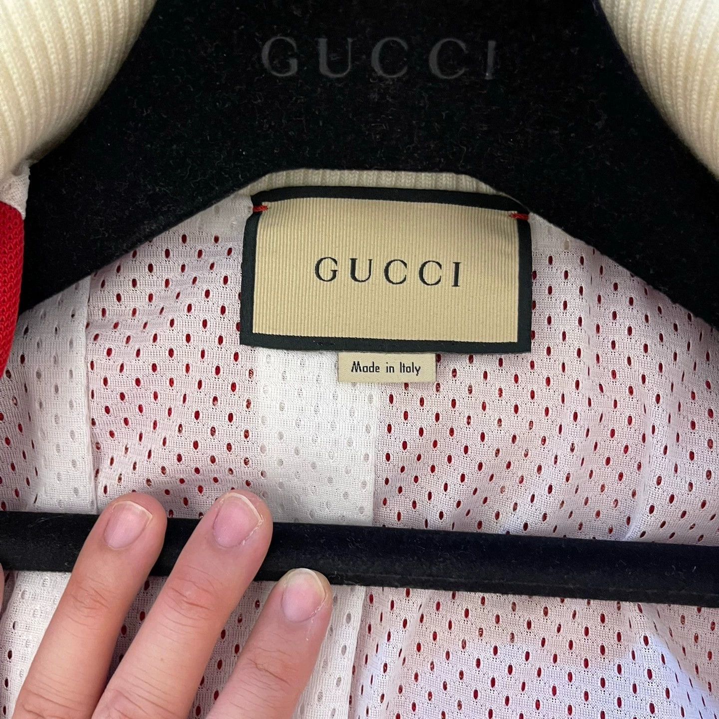 Gucci Gucci Unworn Red Full Logo Handmade Sequins L Jacket Size L / US 10 / IT 46 - 2 Thumbnail