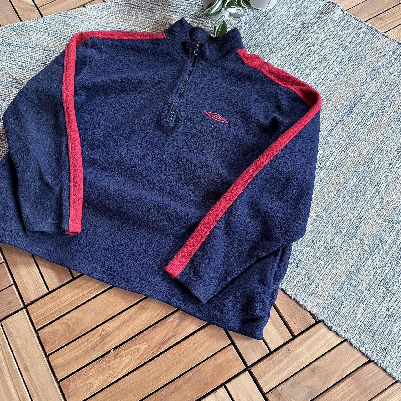 Umbro Vintage Y2K Umbro Sportswear Half Zip Fleece Sweatshirt Size US XL / EU 56 / 4 - 2 Thumbnail