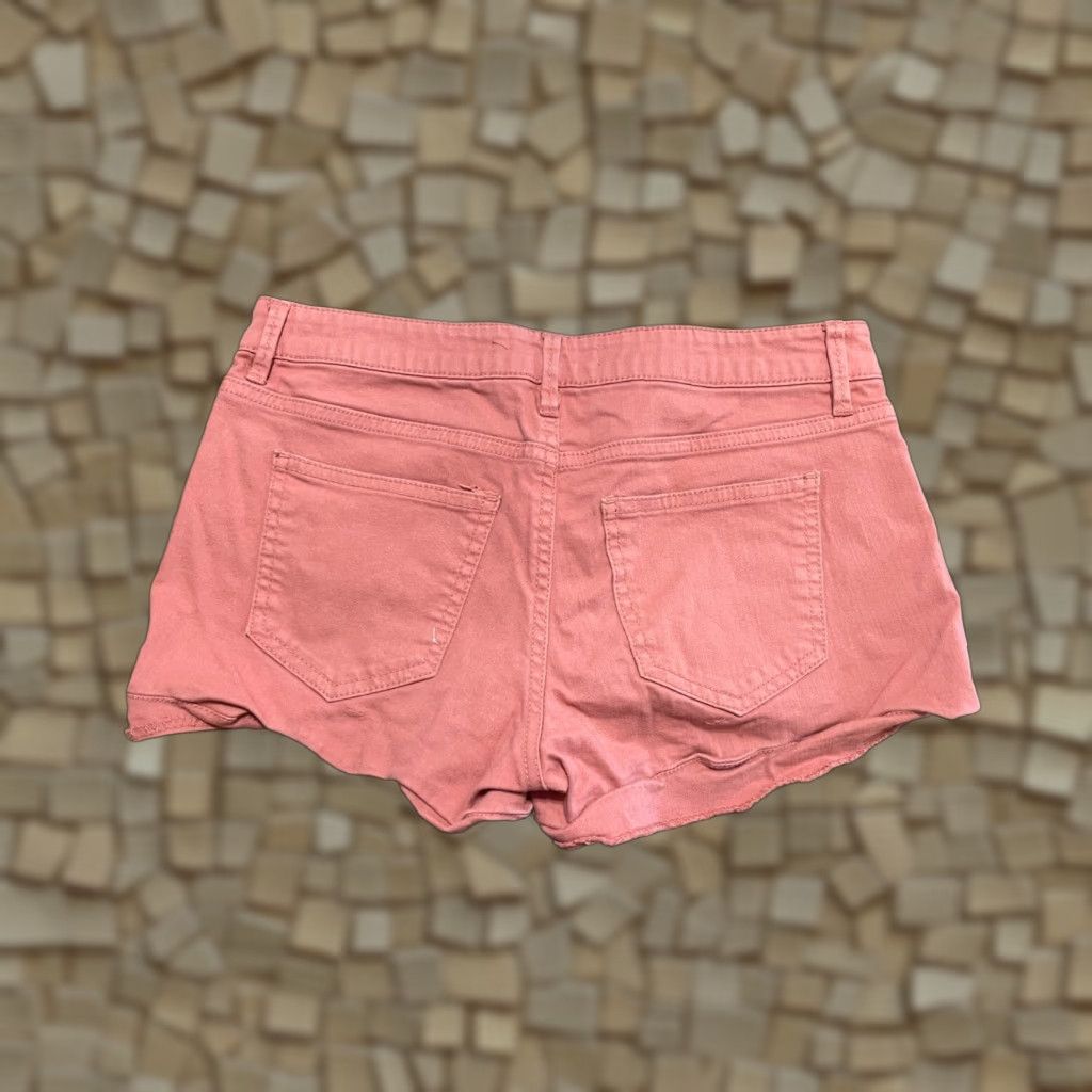 Alife Life in Progress Shorts Women's 26 Coral Cut-Off Denim Orange 90s Modern Casual Womens Size 26" / US 2 / IT 38 - 1 Thumbnail