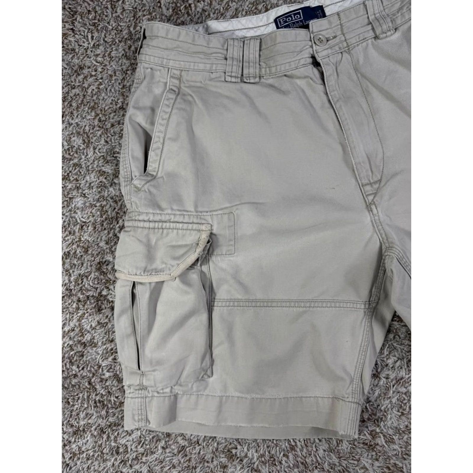Polo Ralph Lauren Polo Ralph Lauren Classic Chino Cargo Shorts Light Gray Size 35 Men Size US S / EU 44-46 / 1 - 4 Thumbnail