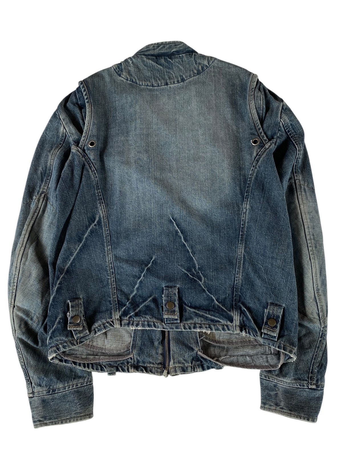 Vintage Vtg Style Mart Denim Jacket Zip Up Flared Size US M / EU 48-50 / 2 - 2 Thumbnail