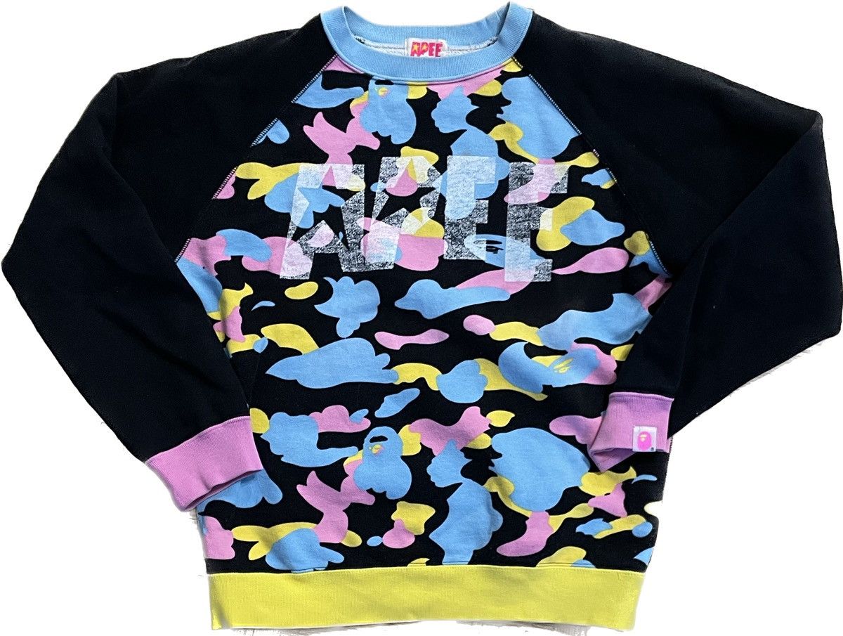 Bape Bape cotton candy crewneck Size S / US 4 / IT 40 - 1 Thumbnail