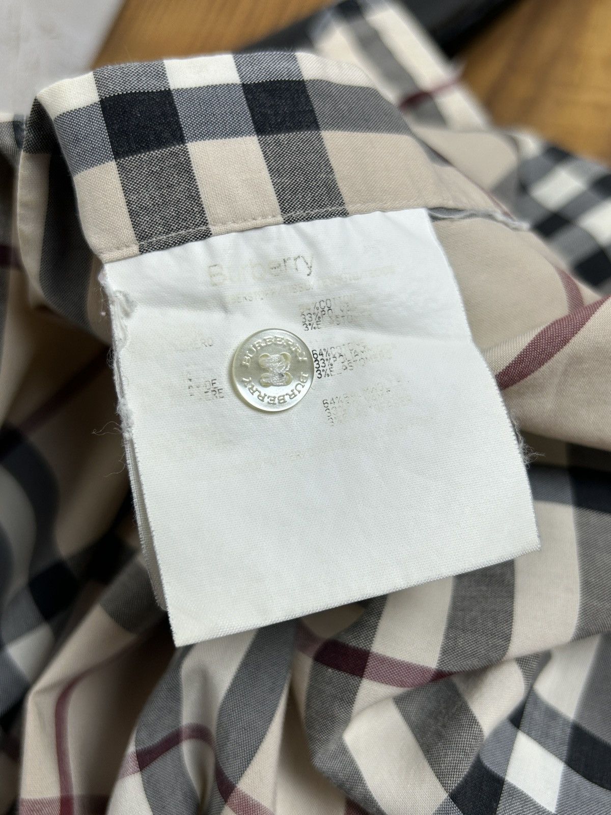 Burberry Vintage Burberry Red Label Nova Check AOP Shirt Size 40 Size S / US 4 / IT 40 - 10 Thumbnail
