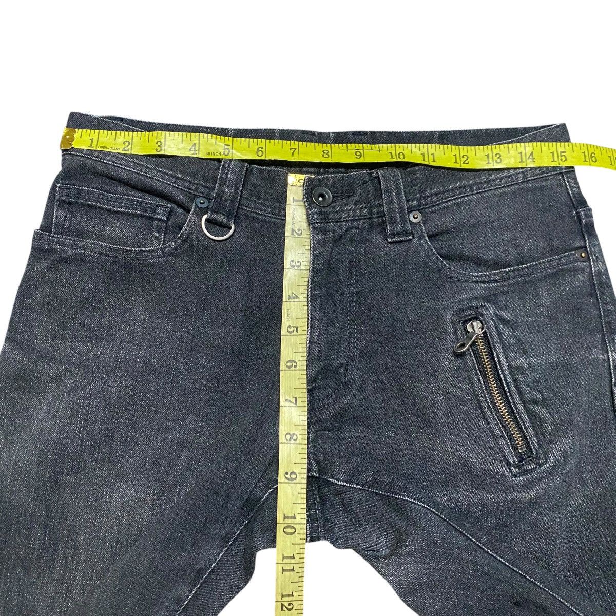 Tete Homme TETE HOMME Black Denim Slim Jeans Size US 30 / EU 46 - 15 Thumbnail