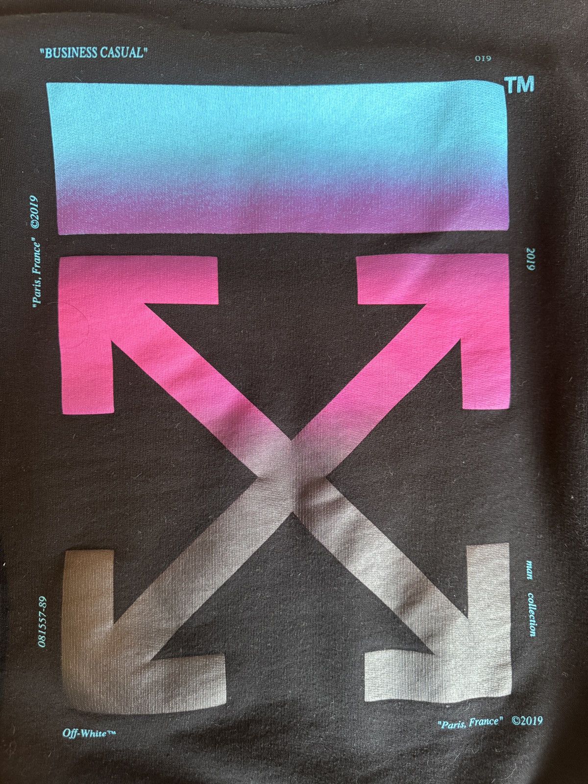 Off-White Off-White “Business Casual” Gradient Cross Print Crewneck Size US S / EU 44-46 / 1 - 4 Thumbnail