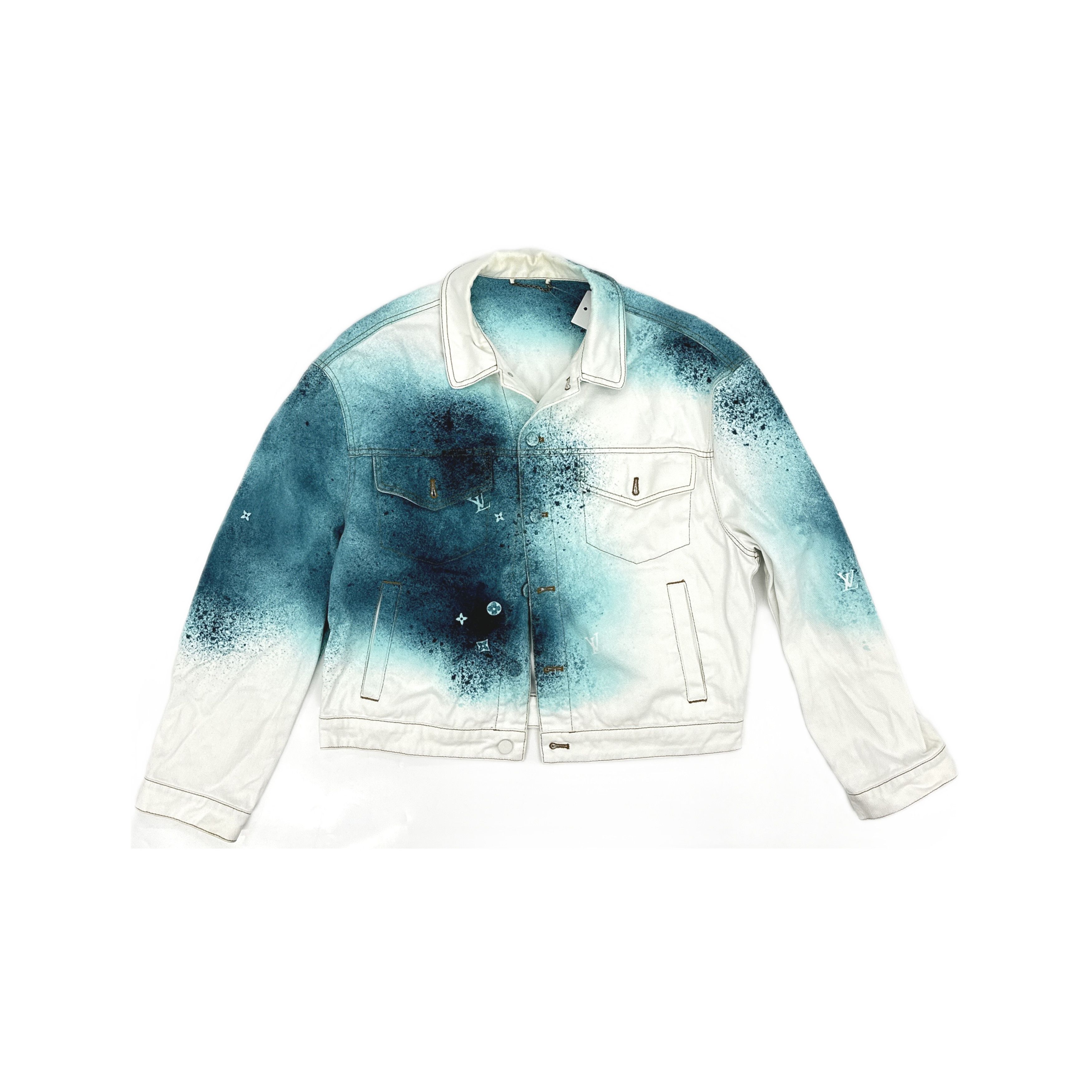 Louis Vuitton Louis Vuitton SS23 Spray Paint Denim Jacket 52 Size US L / EU 52-54 / 3 - 1 Thumbnail
