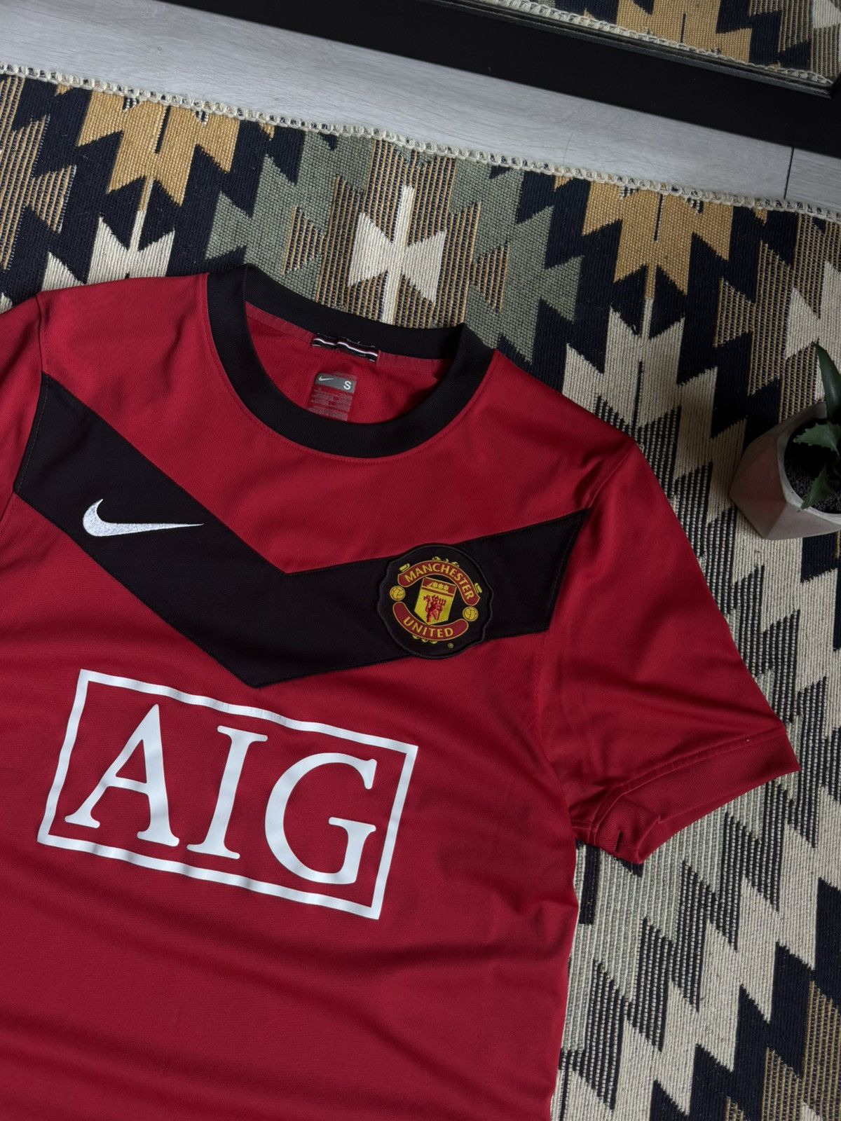 Nike Vintage Nike Manchester United 2009/10 Blockcore Jersey Size US S / EU 44-46 / 1 - 5 Thumbnail