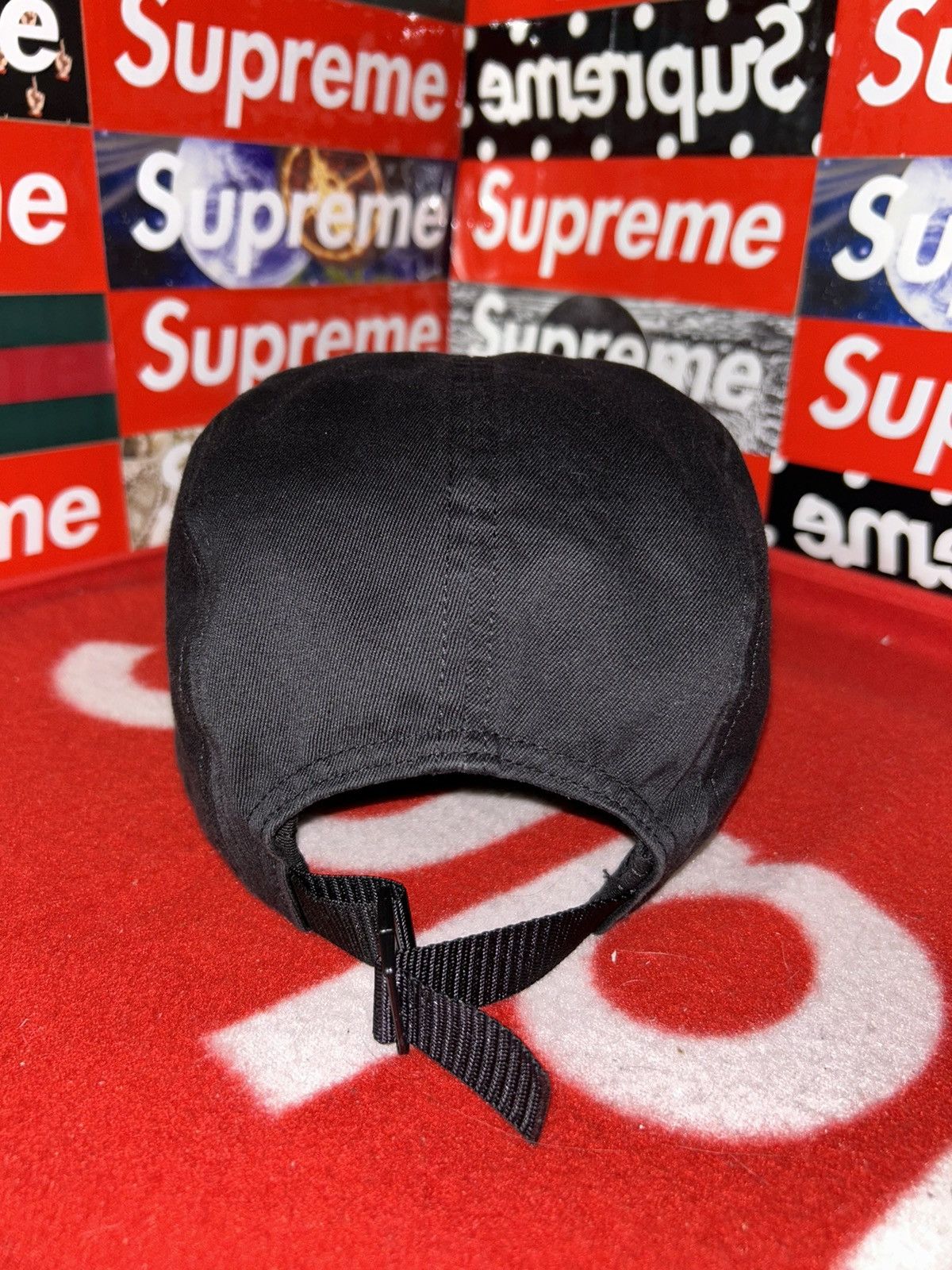 Supreme Supreme Snap Button Pocket Camp Cap Black FW18 Size ONE SIZE - 3 Thumbnail