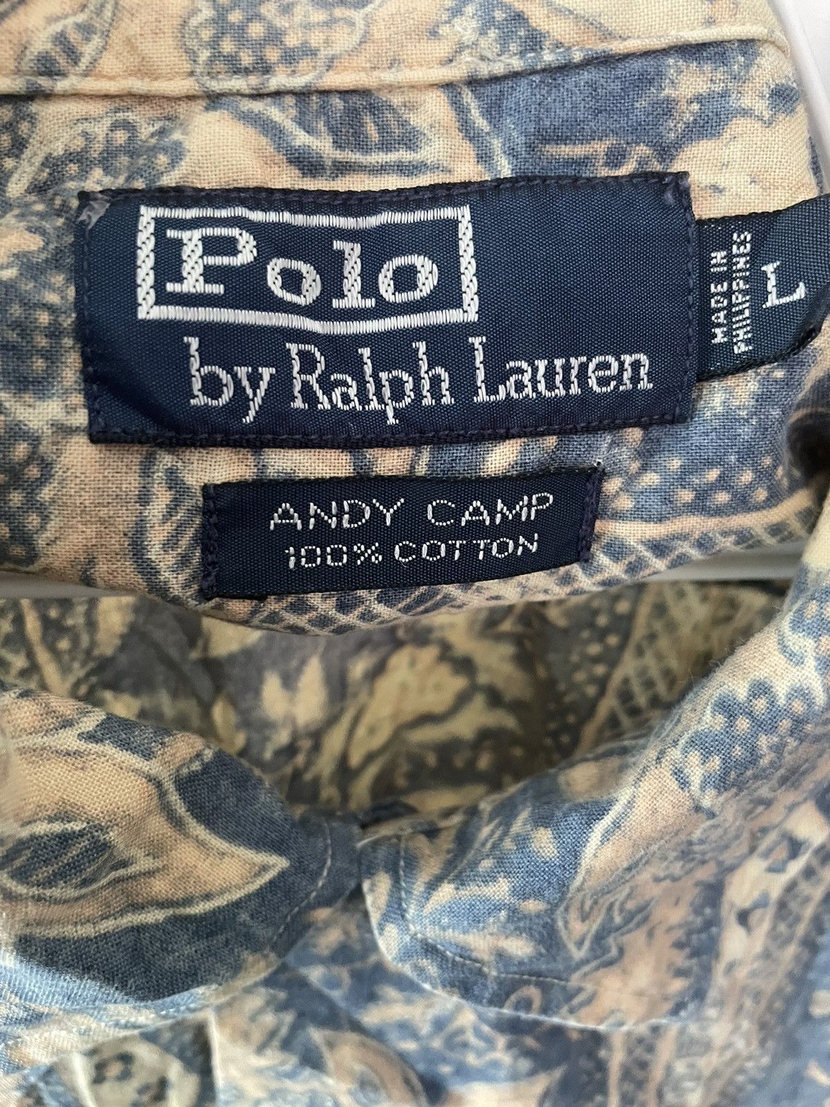 Polo Ralph Lauren × Vintage Vintage Polo Ralph Laurent Hawaiian 🌺 Shirt Size US L / EU 52-54 / 3 - 8 Thumbnail