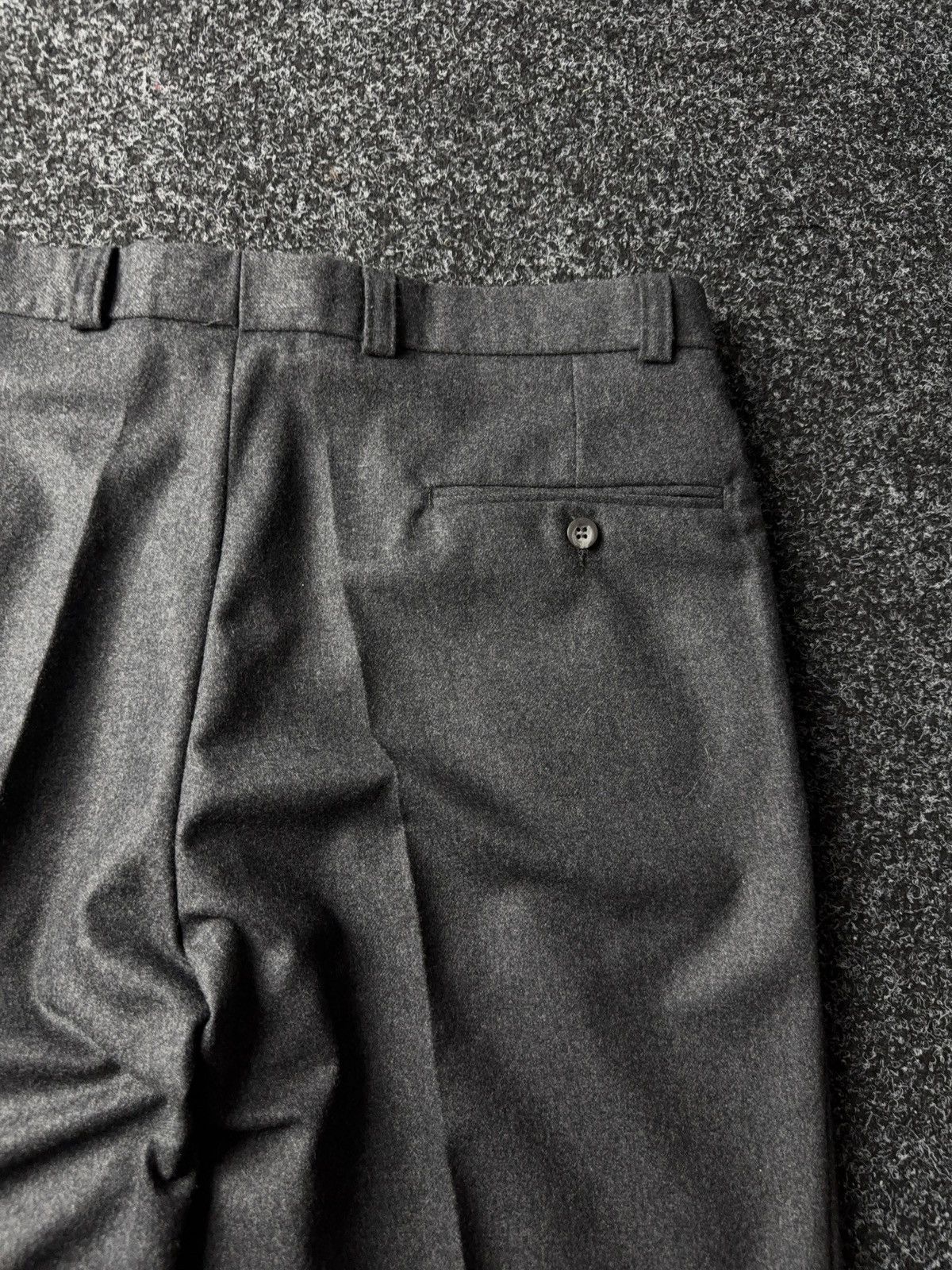 Designer Retro Japanese Minimalist Wool Trousers Issey Miyake Style Size US 35 - 9 Thumbnail