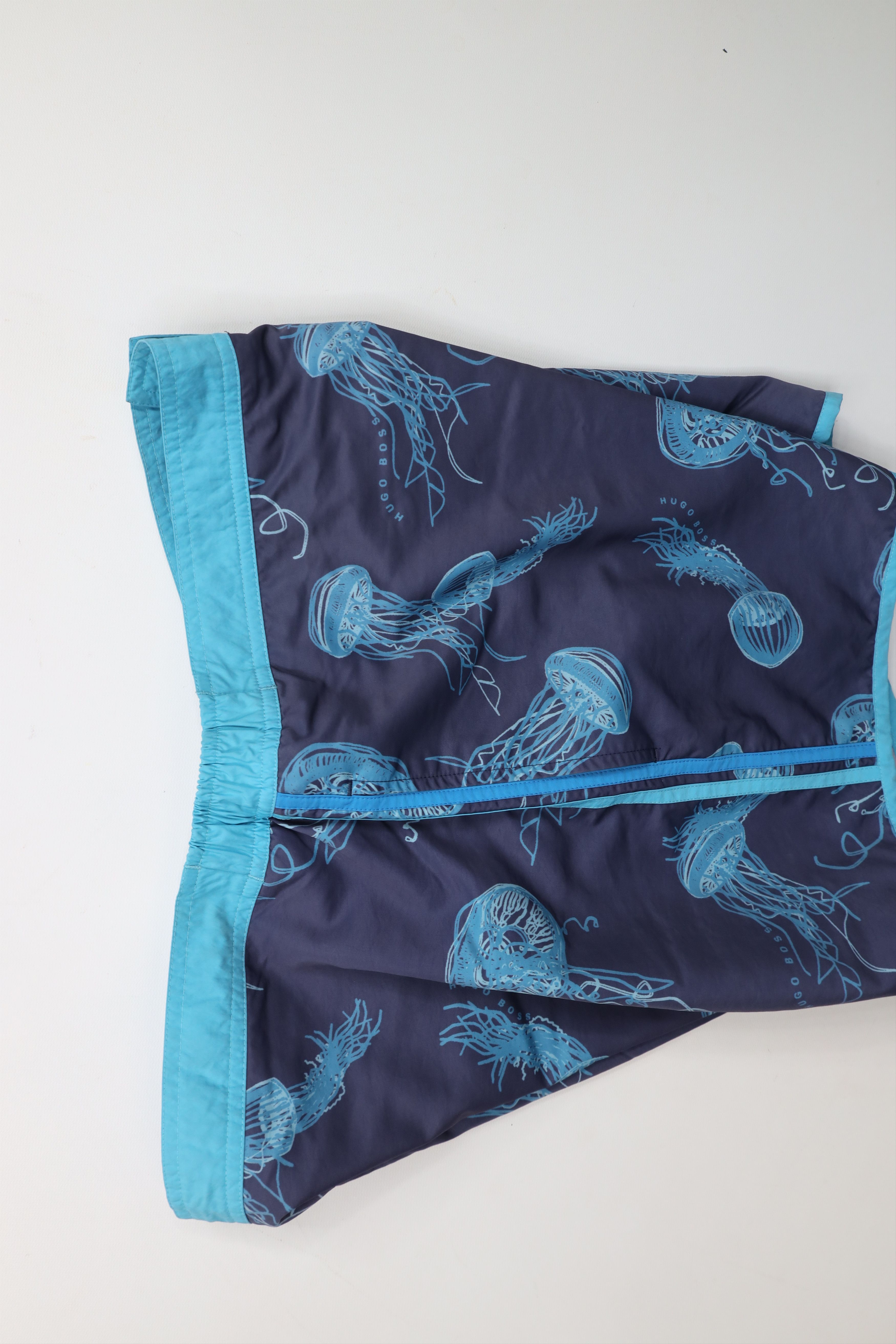 Hugo Boss × Vintage Hugo Boss All Over Print Above Knee Lined Swim Trunks Shorts Size US 36 / EU 52 - 10 Thumbnail
