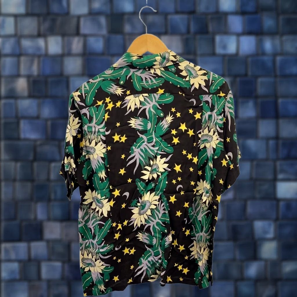 Sun Surf SUN SURF Aloha Shirt Size L Rayon Brown NIGHT BLOOMING CEREUS Men's USED Size US L / EU 52-54 / 3 - 1 Thumbnail
