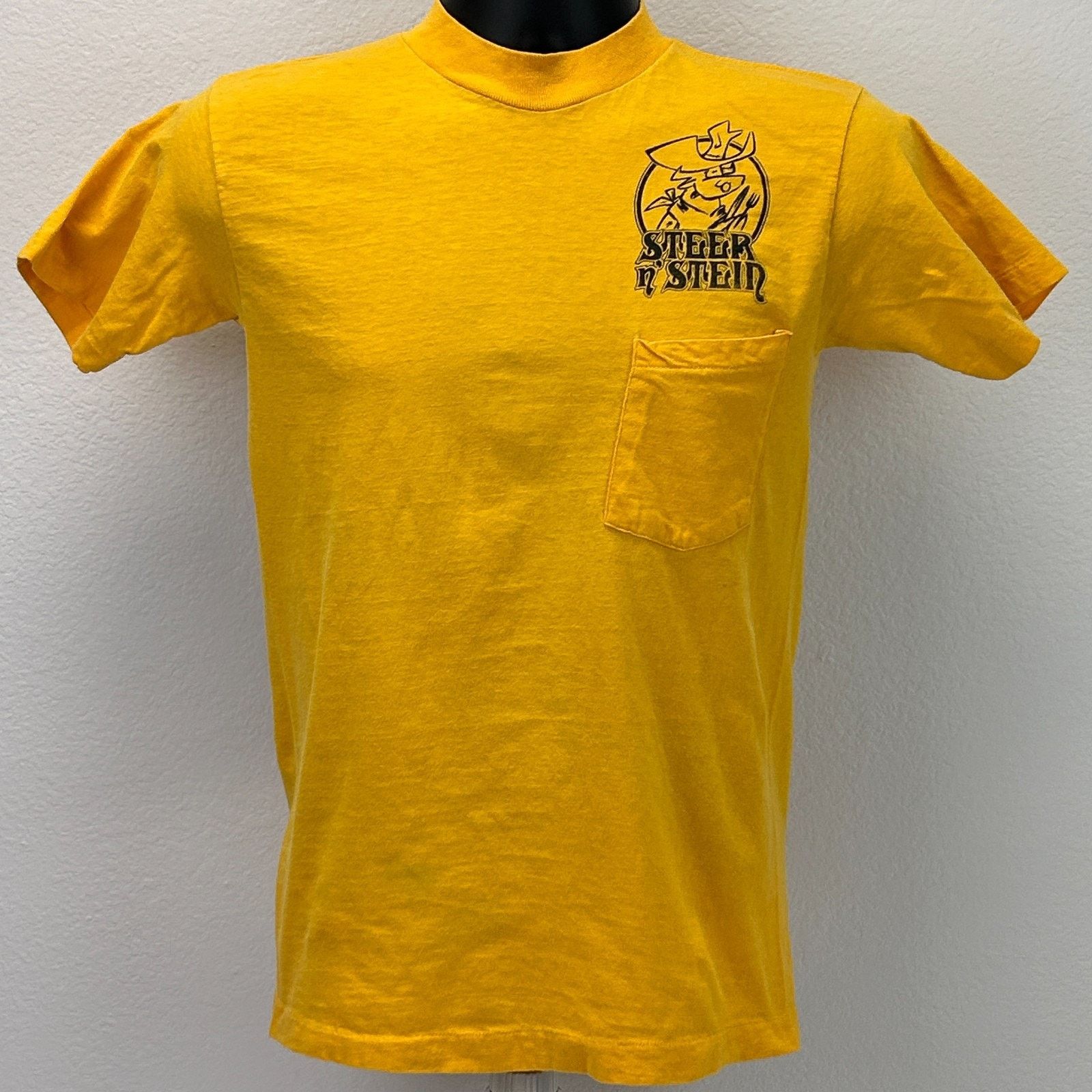 Anvil Vintage Steer N Stein Stay Off Grass Drink Wine T Shirt XS Size US XS / EU 42 / 0 - 2 Thumbnail
