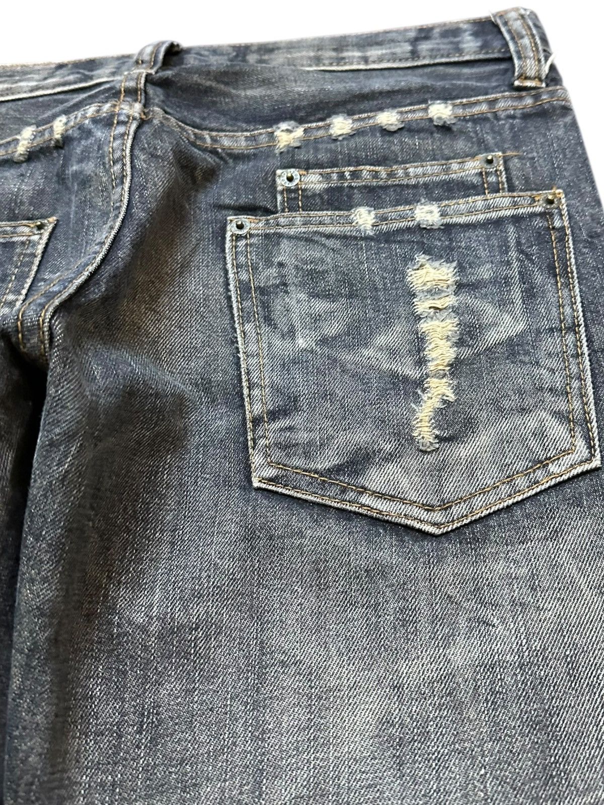 Junya Watanabe Vintage K.U.I Flare Bootcut Grunge Distressed Denim Size US 32 / EU 48 - 8 Thumbnail