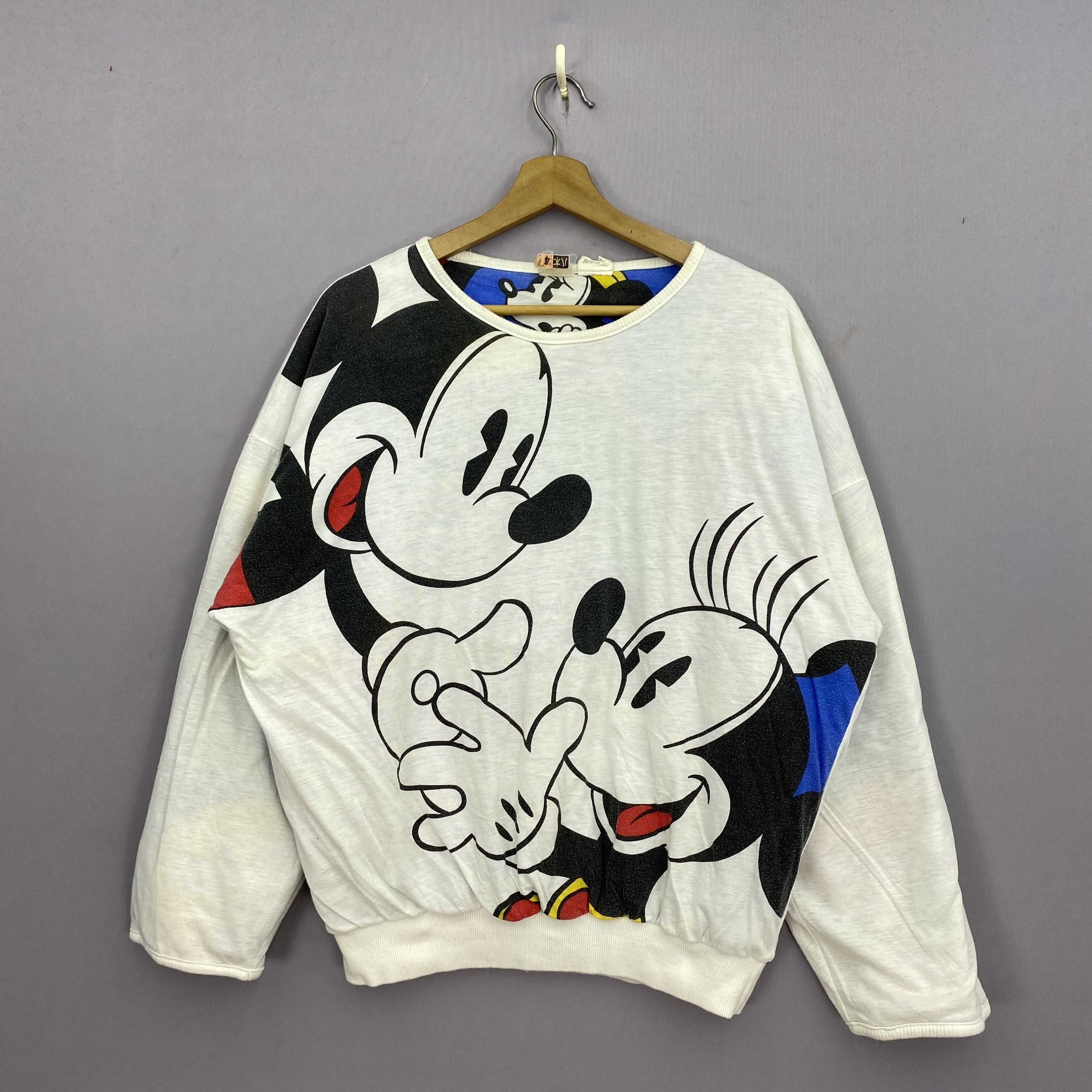 Disney Vintage 90s Mickey Mouse Reversible Sweater Sweatshirt Size US L / EU 52-54 / 3 - 3 Thumbnail