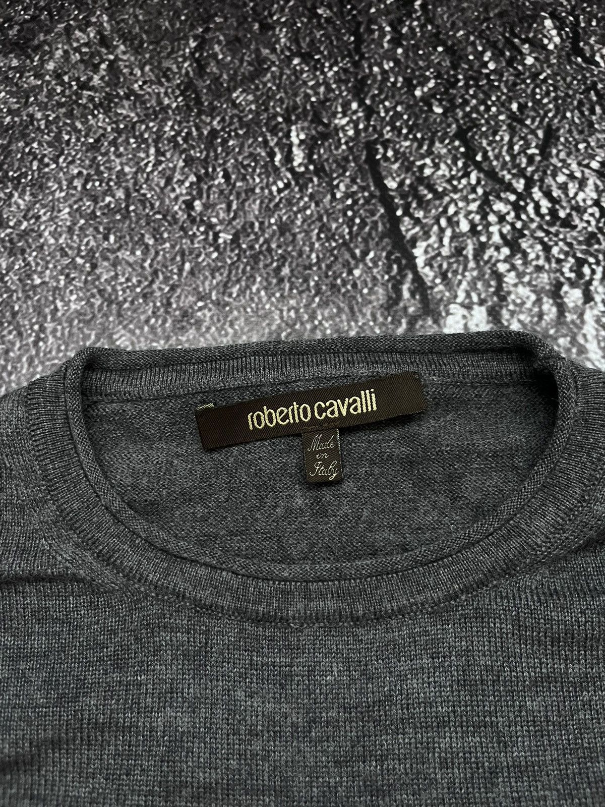 Roberto Cavalli Roberto Cavalli Wool Grey Jumper / Sweater Size US S / EU 44-46 / 1 - 7 Thumbnail