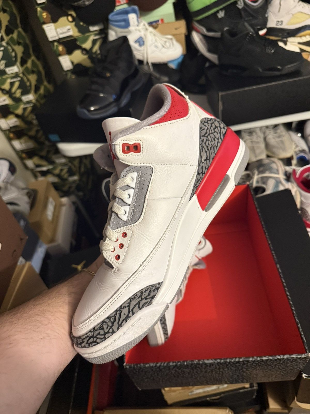 Jordan Brand Jordan retro 3 fire red sz 12 Size US 12 / EU 45 - 3 Thumbnail