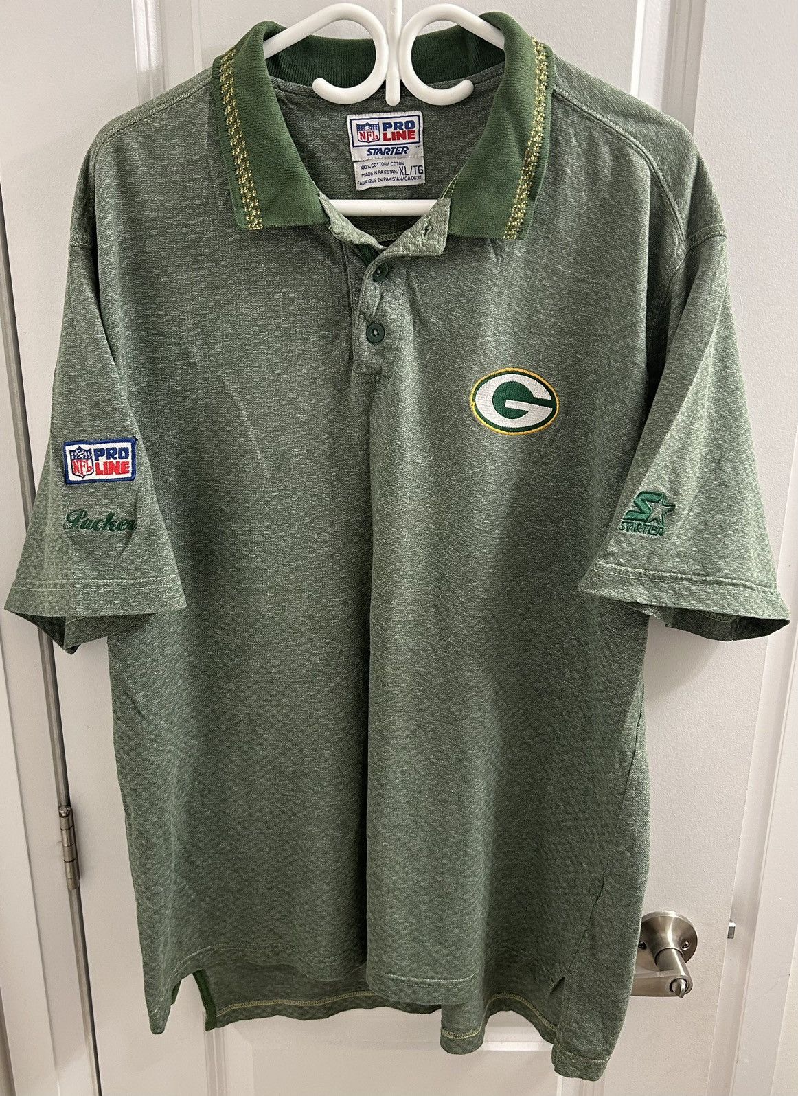 Vintage NFL Green Bay Packers Polo Shirt - XL