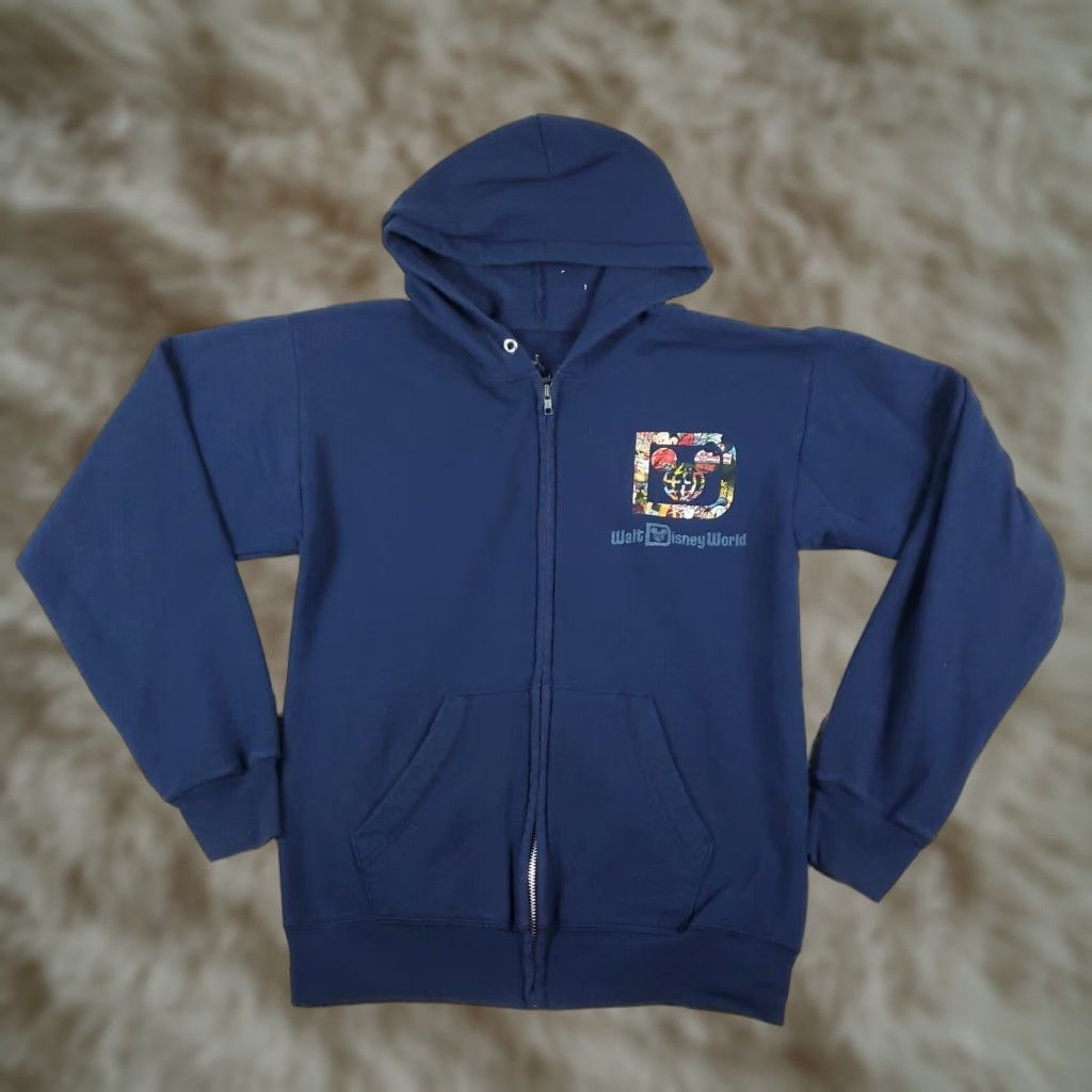 Disney Disney Hoodie Full Zip Sweatshirt Mens Small Blue Mickey Mouse Casual Size US S / EU 44-46 / 1 - 1 Thumbnail