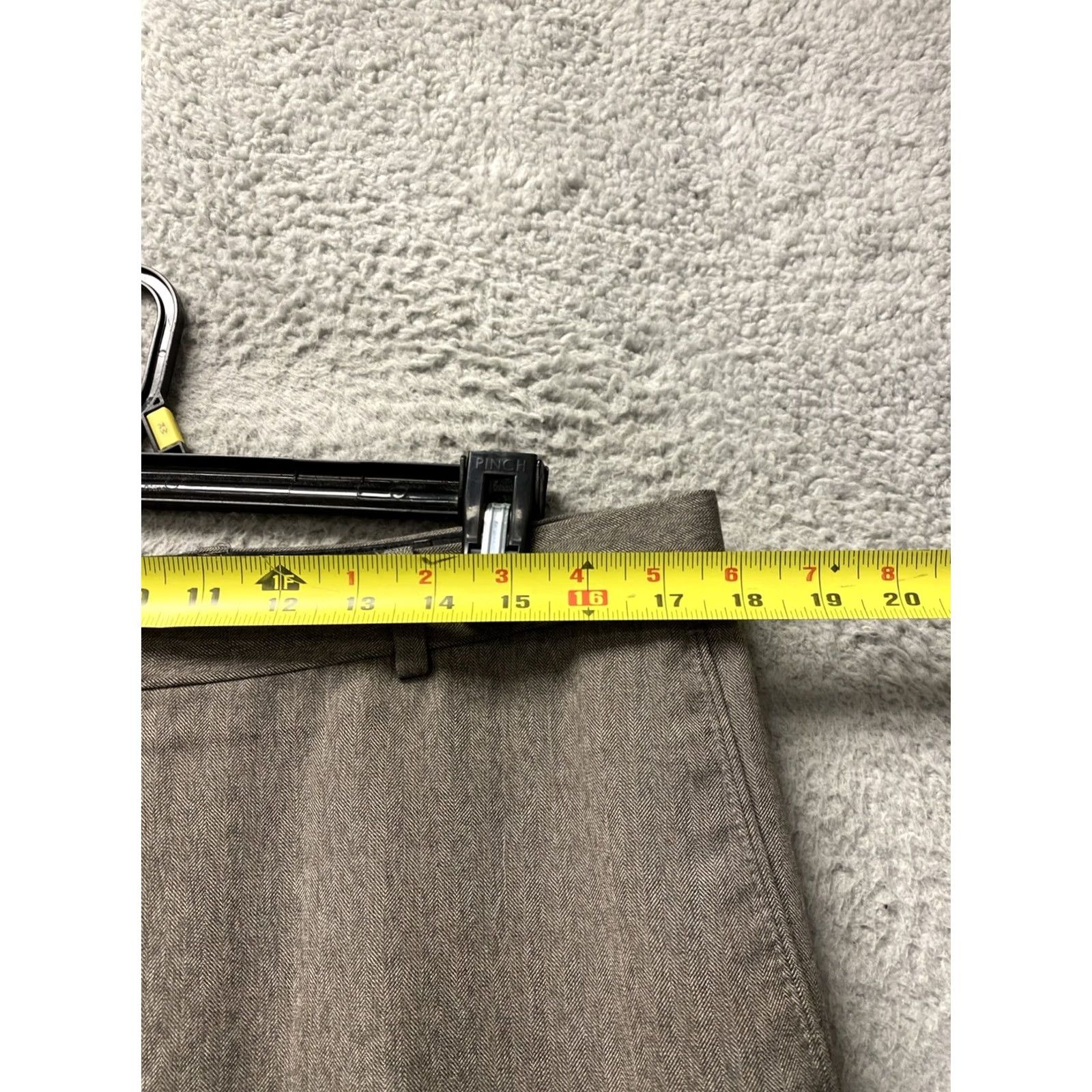 Banana Republic BANANA REPUBLIC Dress Pants Mens 35x34 Bronze Twill Wool Office Career /0855 Size US 35 - 3 Thumbnail