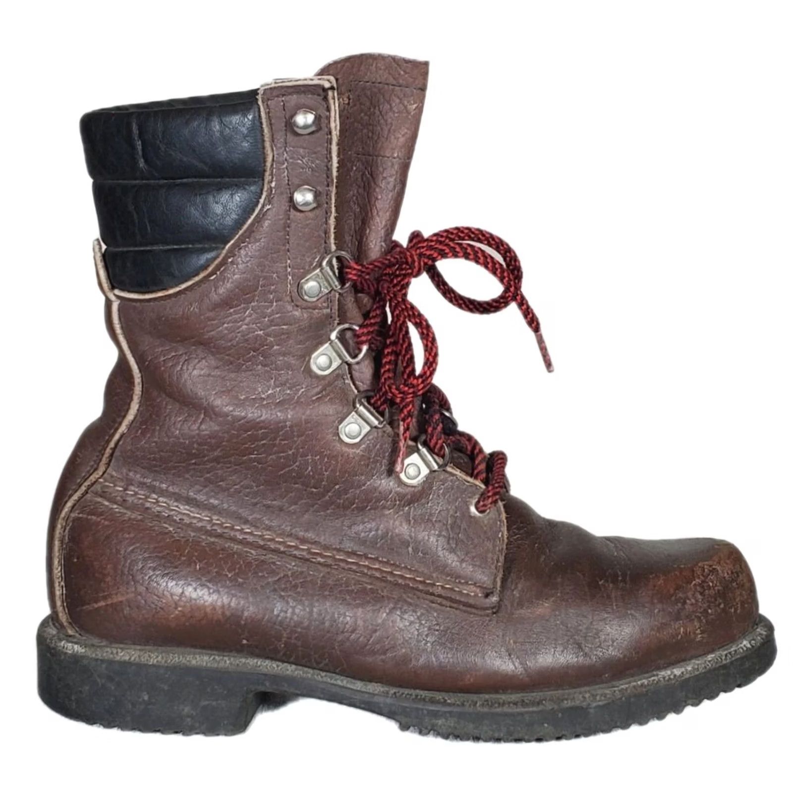 Vintage VINTAGE Red Wing Shoes Irish Setter 859 Upland Boot Men's US 8 D Brown Insulated Work Leather USA Hunting Sports Classic 80s Mens Size US 8 / EU 41 - 2 Thumbnail