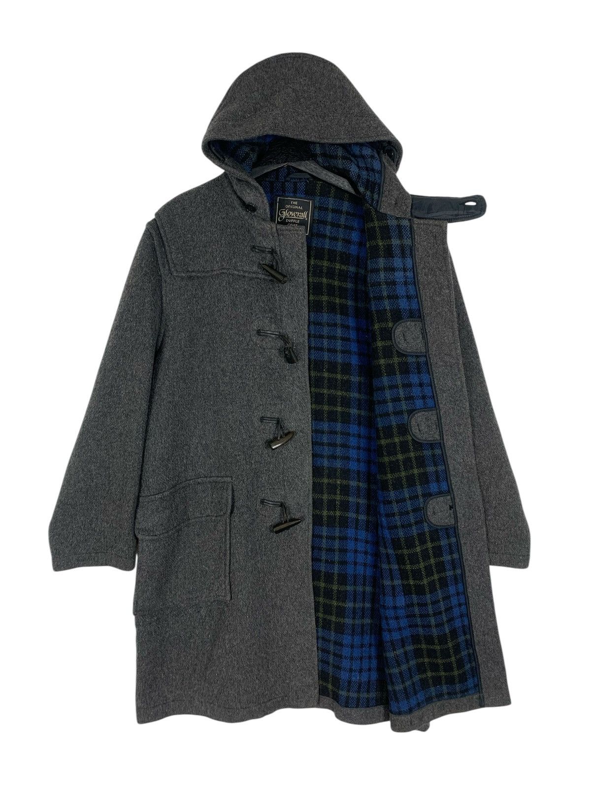 Designer × Gloverall × Vintage Vintage Gloverall British Designer Woven Duffle Coat Size US L / EU 52-54 / 3 - 2 Thumbnail