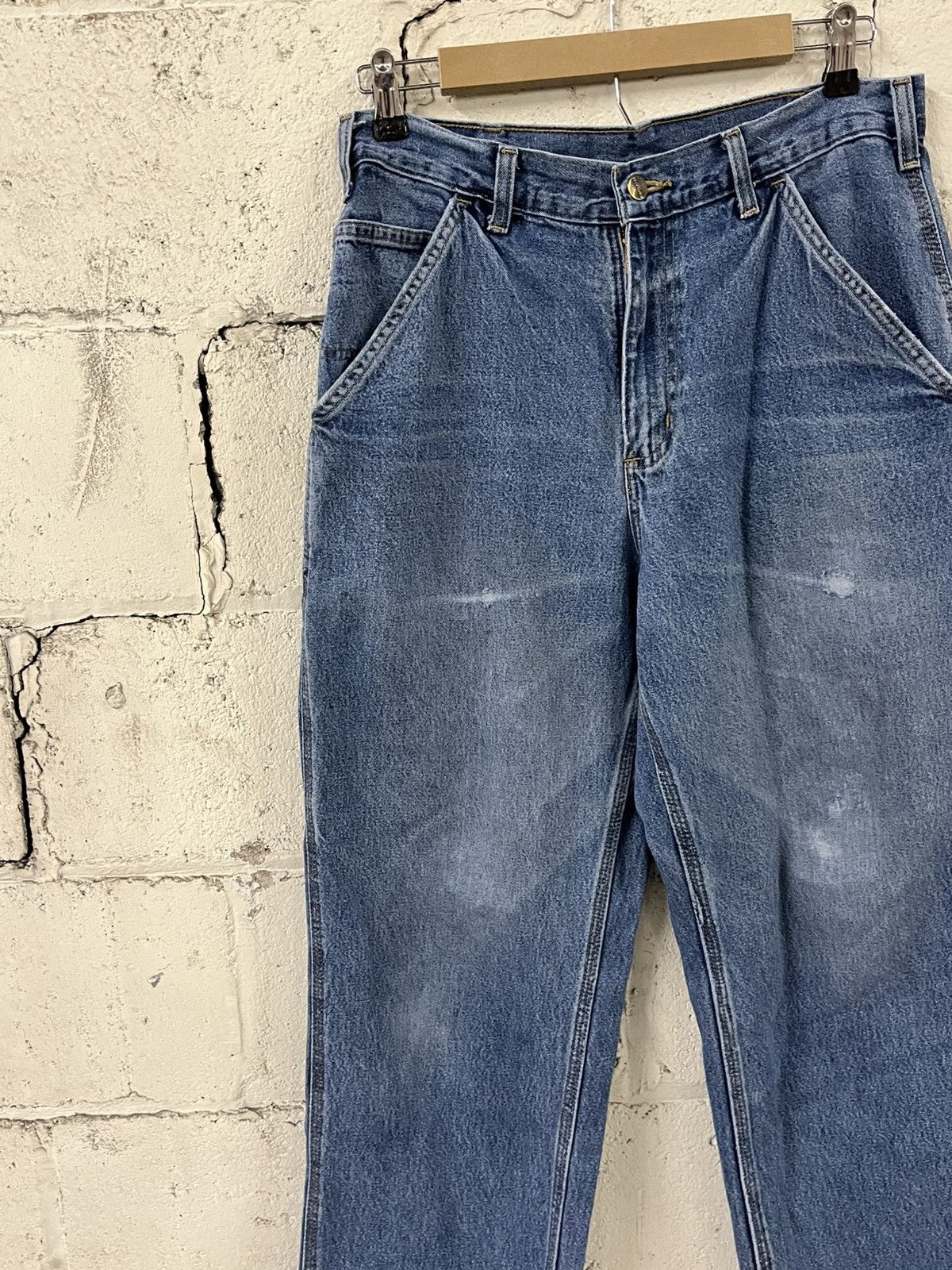 Carhartt Carhartt carpanter cargo denim pants baggy faded workwear Size US 30 / EU 46 - 9 Thumbnail