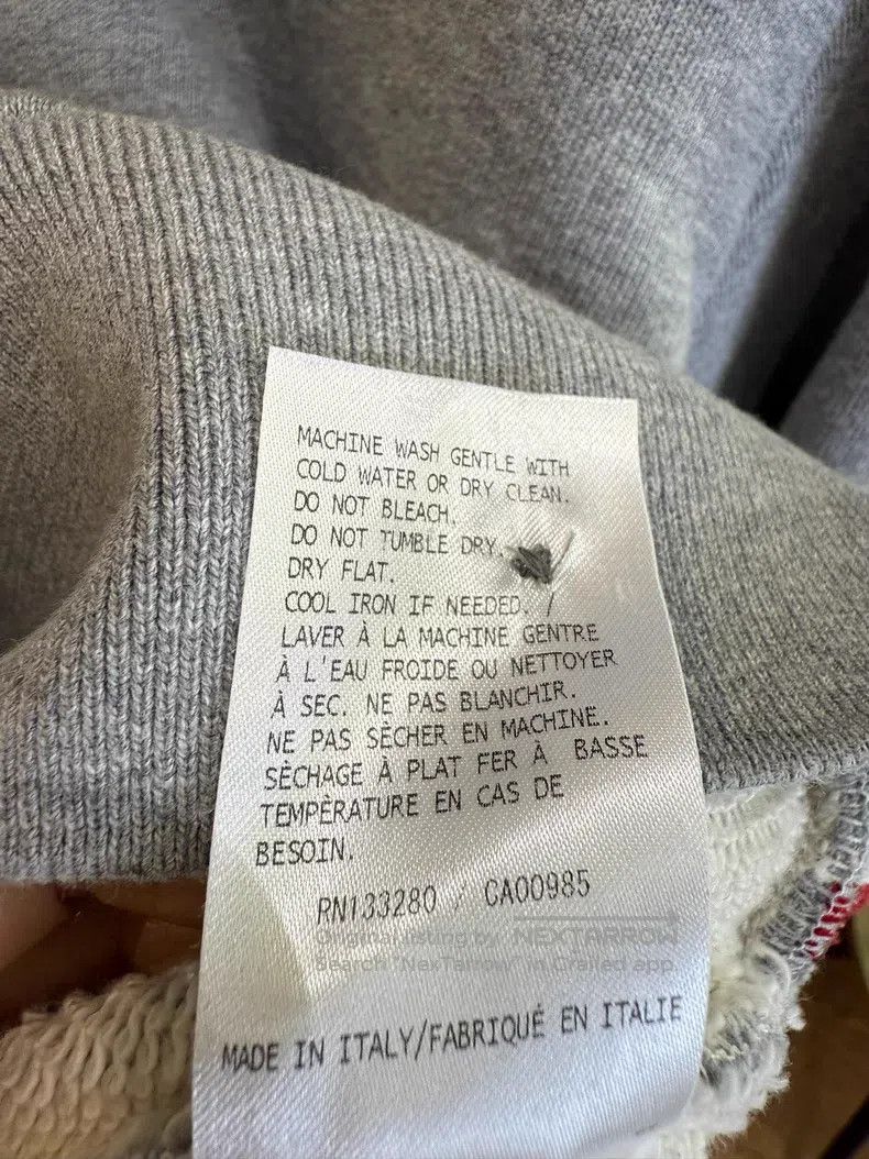 Thom Browne Thom Browne Grey Hooded Sweatshirt Size US S / EU 44-46 / 1 - 6 Thumbnail