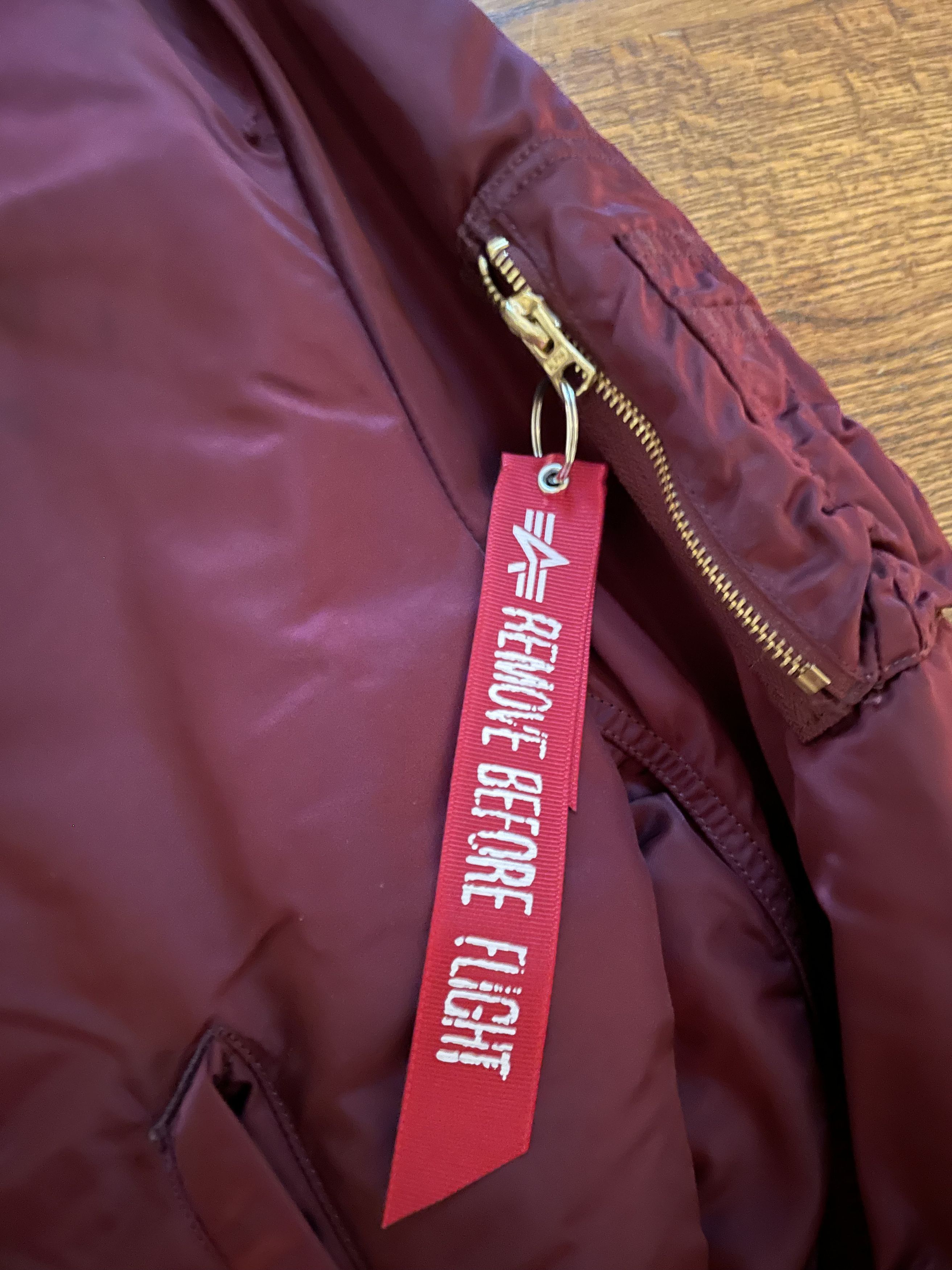 Alpha Industries Alpha Industries Maroon Flight Jacket Size US L / EU 52-54 / 3 - 3 Thumbnail