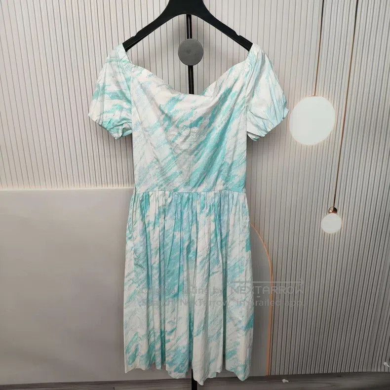 Prada Prada Blue and white long skirt Size XS / US 0-2 / IT 36-38 - 2 Thumbnail