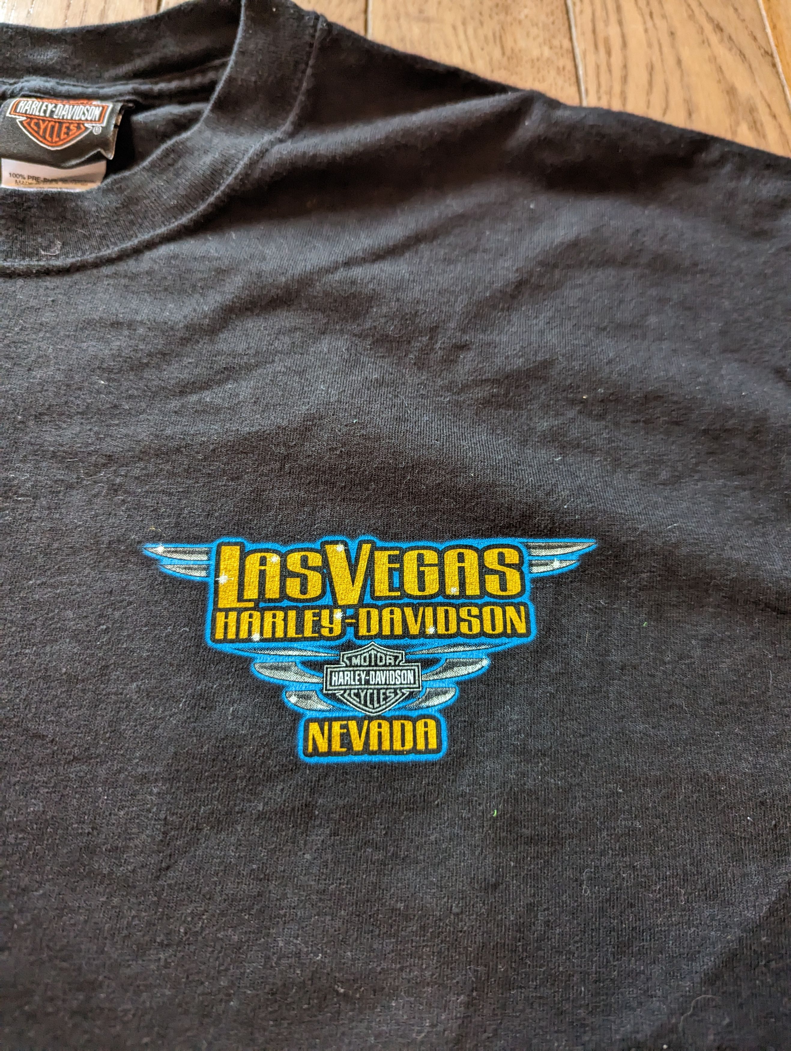 Harley Davidson Vintage Harley Davidson Las Vegas Double Sided Tee Size US XL / EU 56 / 4 - 3 Thumbnail