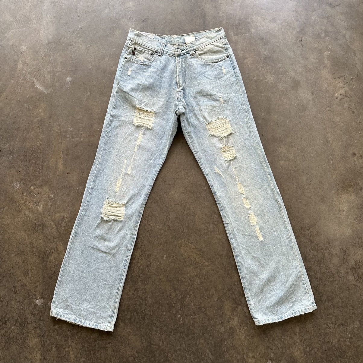 Japanese Brand Vintage Japansese Abercrombie Faded Denim Lightwash Pant Size US 30 / EU 46 - 1 Thumbnail