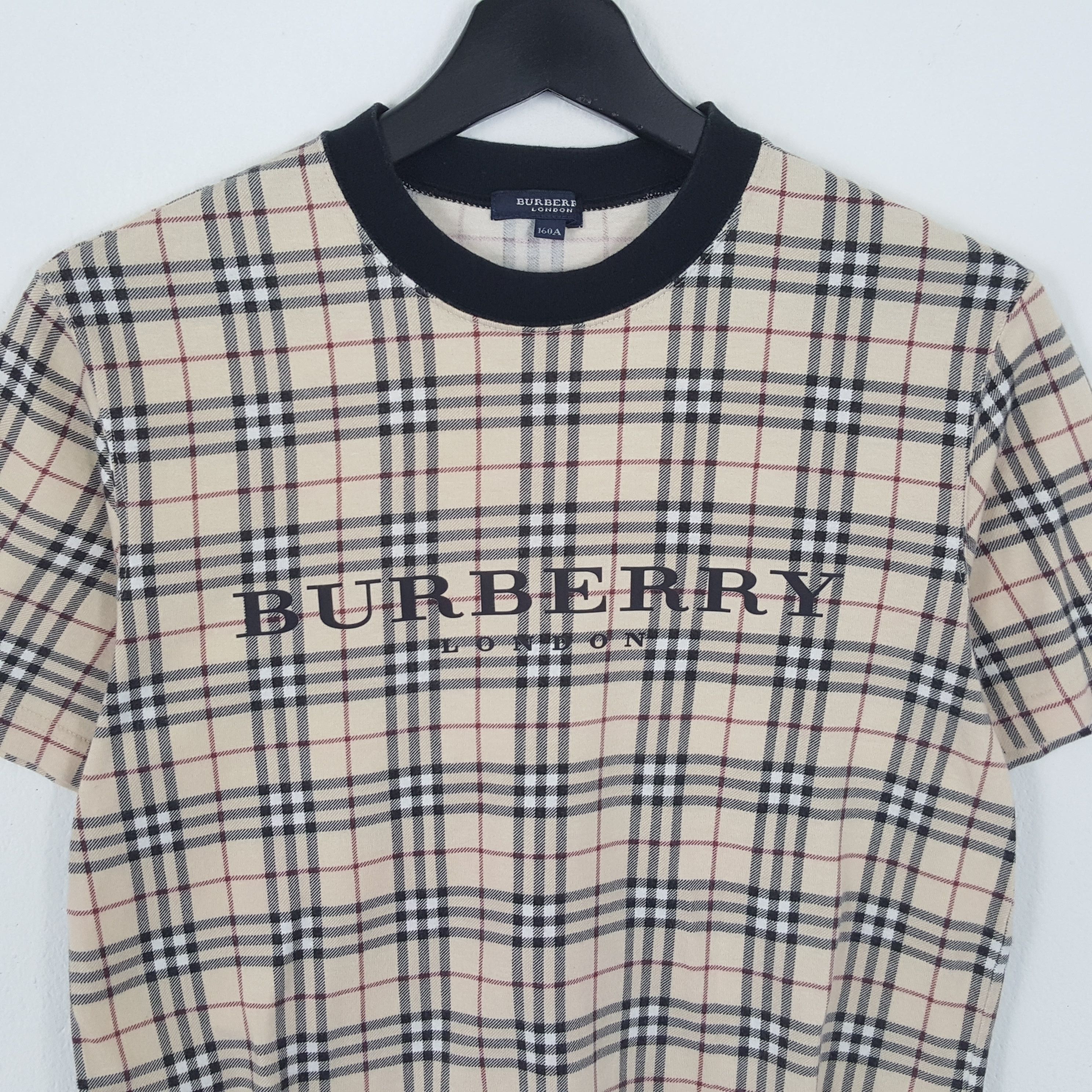 Burberry × Vintage BURBERRY LONDON Nova Check Fashion Style Custom Tshirt Size US S / EU 44-46 / 1 - 2 Thumbnail