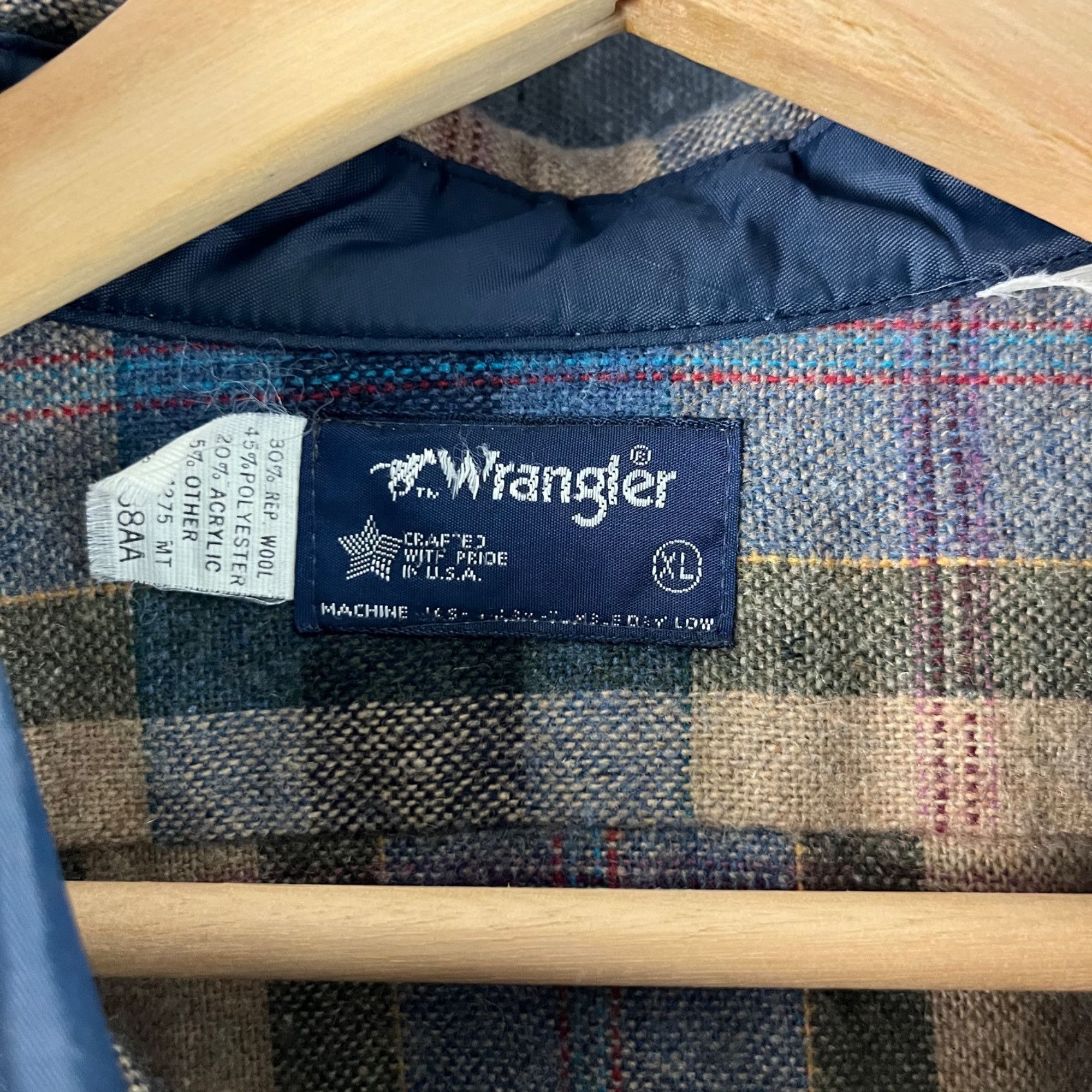 Vintage × Wrangler Vintage 90’s Wrangler western shirt Size US XL / EU 56 / 4 - 4 Thumbnail
