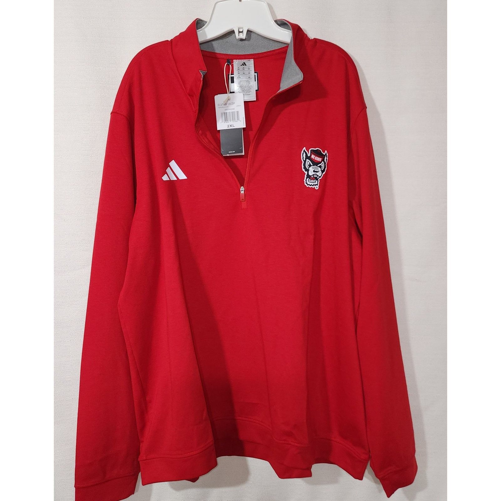 Adidas Adidas elevated 1/4 zip NC State men 2XL Size US XXL / EU 58 / 5 - 2 Thumbnail