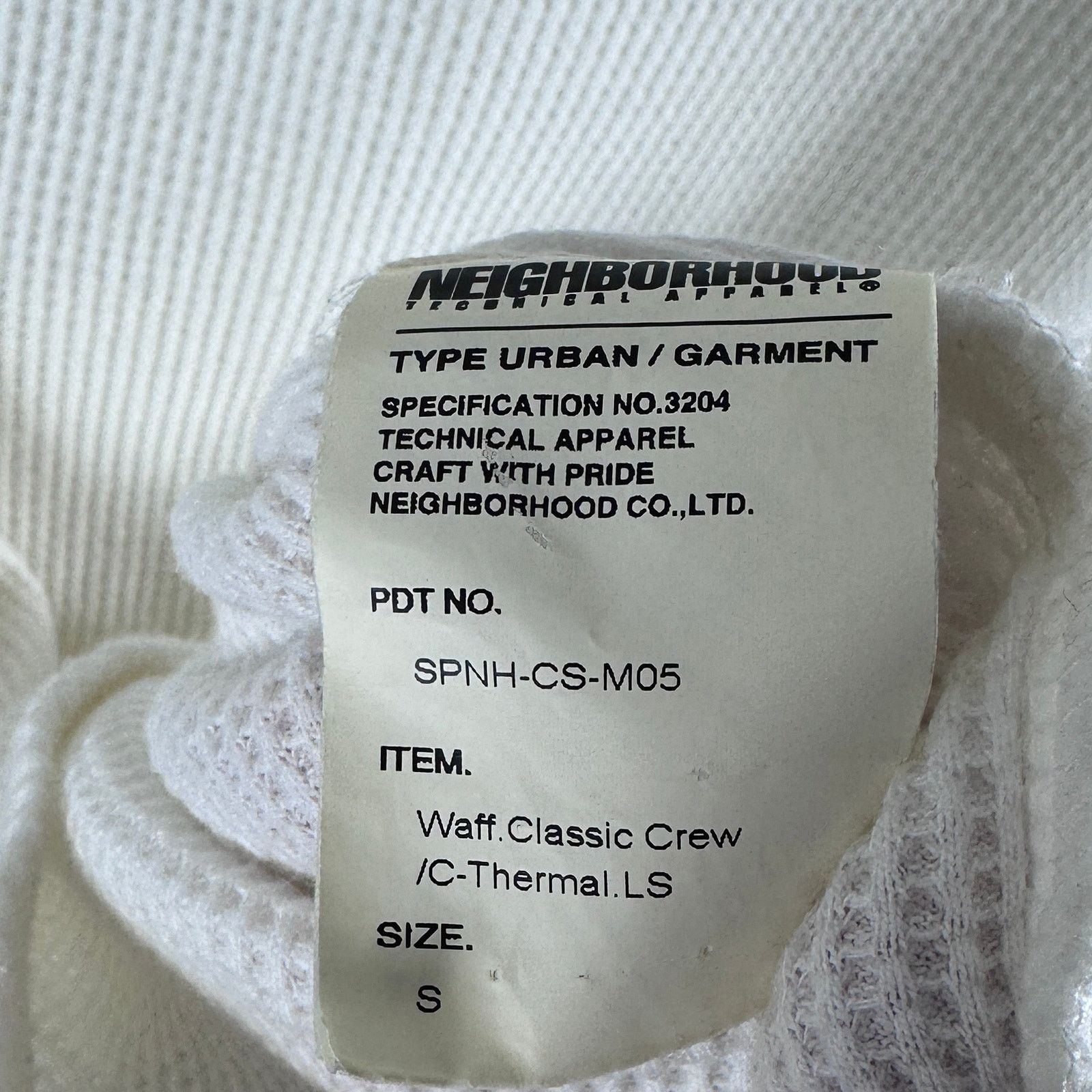 Neighborhood Dirty Co. White Waffle Longsleeve Thermal Size US S / EU 44-46 / 1 - 8 Thumbnail