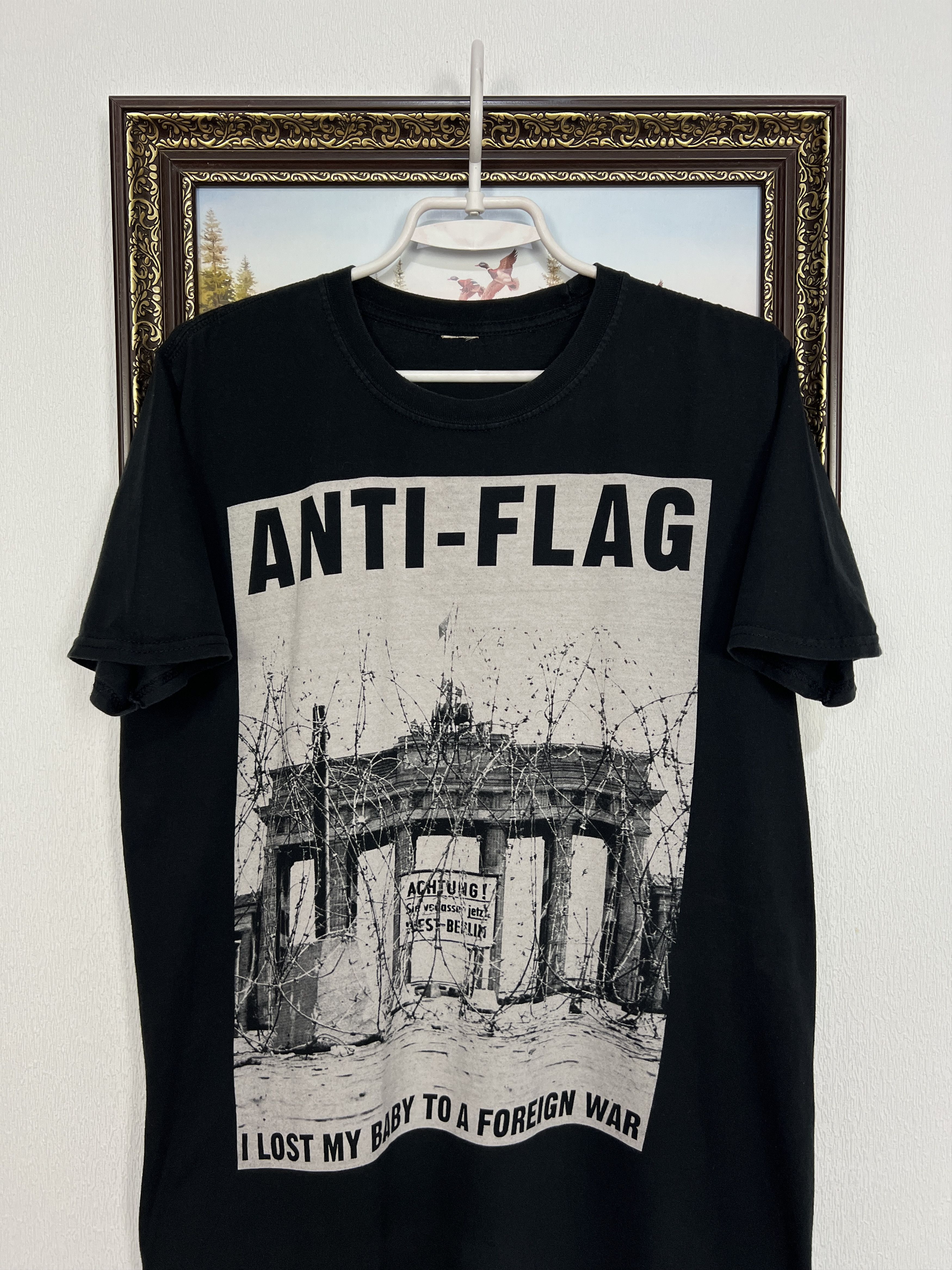 Vintage Anti Flag Tee Shirt Rare Foreign War Big Logo Hype Rare Size US M / EU 48-50 / 2 - 2 Thumbnail