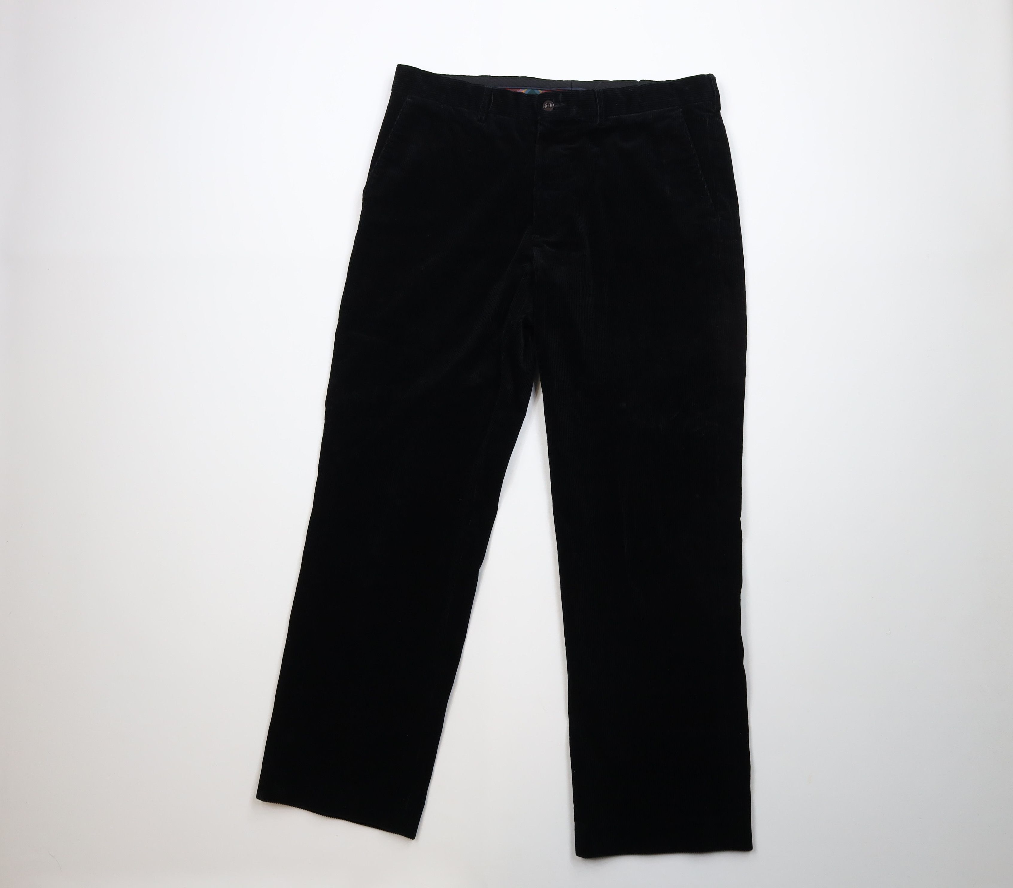 Ralph Lauren Vintage 90s Ralph Lauren Heavy Wide Leg Corduroy Pants Black Size US 36 / EU 52 - 1 Thumbnail
