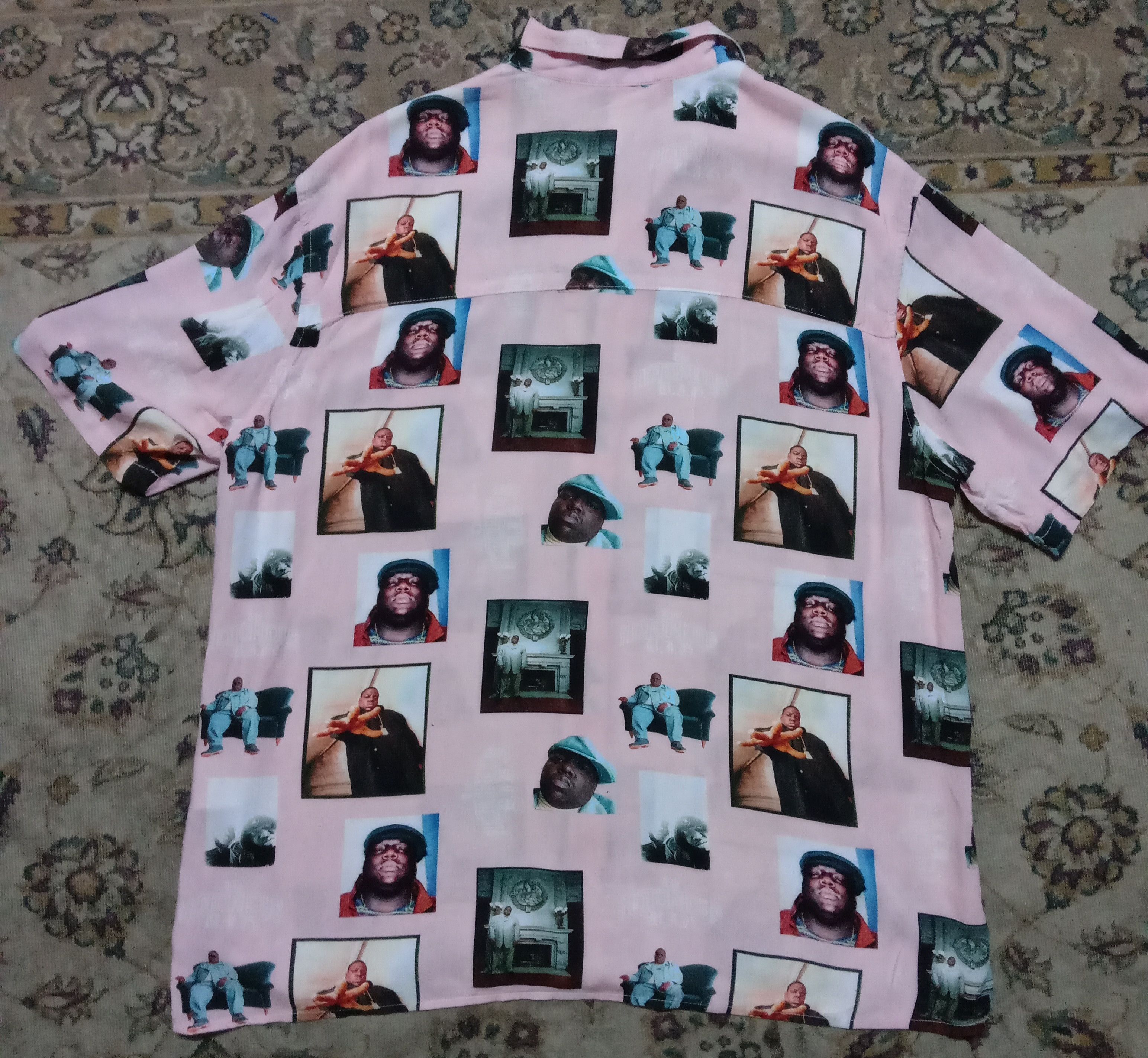 Rap Tees Button ups shirt Rap HipHop Notorius B.I.G Fubu Mecca Size US L / EU 52-54 / 3 - 4 Thumbnail