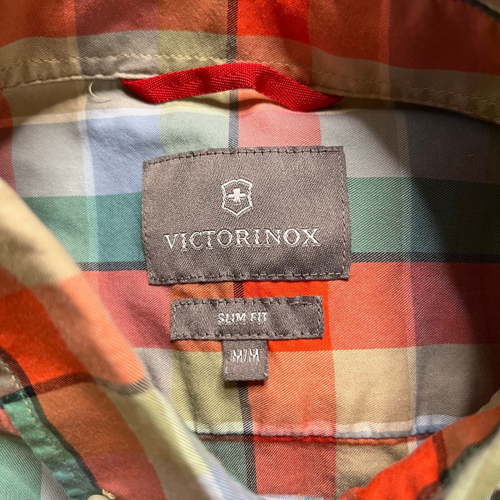 Victorinox Victorinox Plaid Button Up Shirt Mens M Slim Fit Red Blue Size US M / EU 48-50 / 2 - 3 Thumbnail