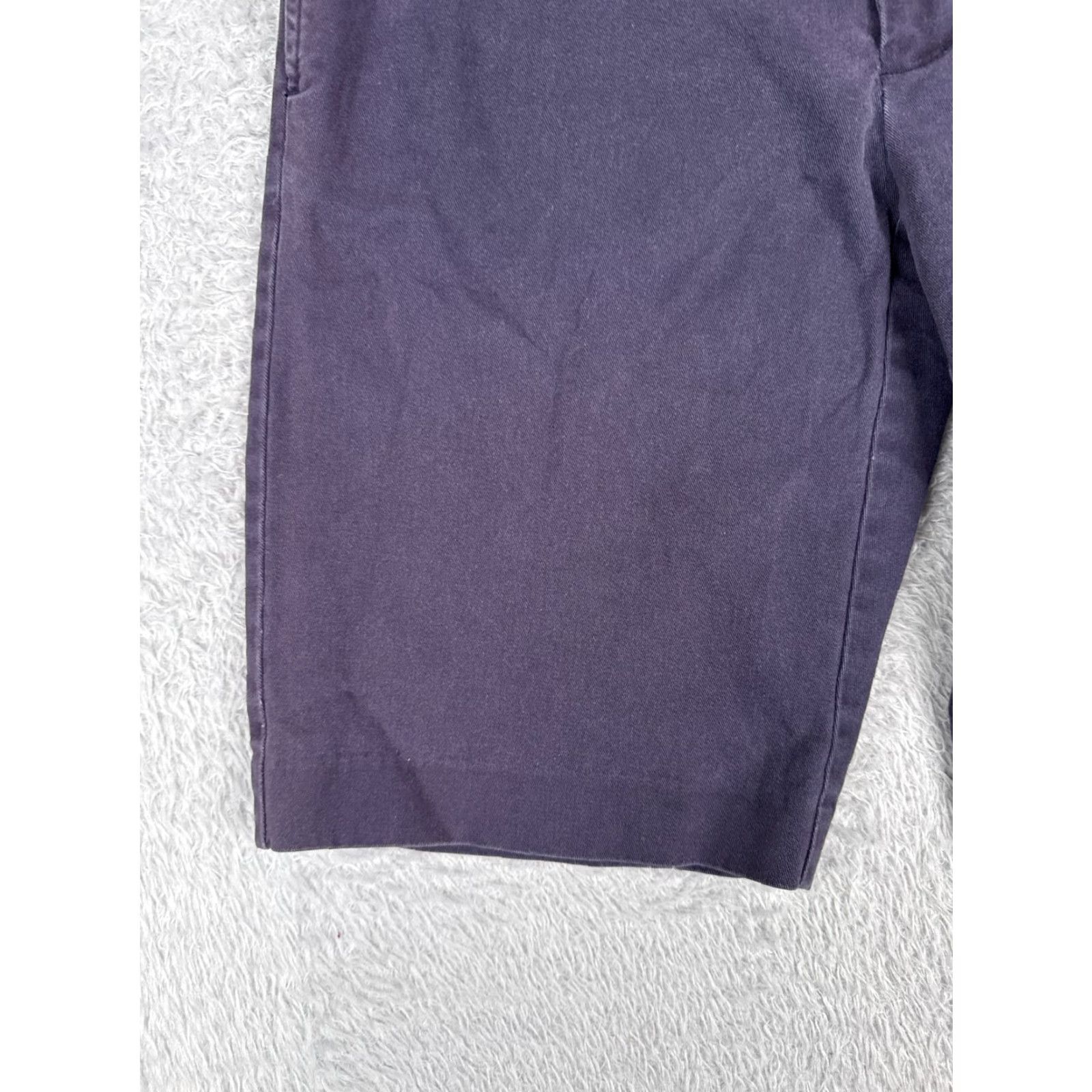 Polo Ralph Lauren VINTAGE Ralph Lauren Sport Shorts Womens 6 Denim Chino 100% Cotton Purple 30x11 Moderate Fit Womens Size 28" / US 6 / IT 42 - 3 Thumbnail