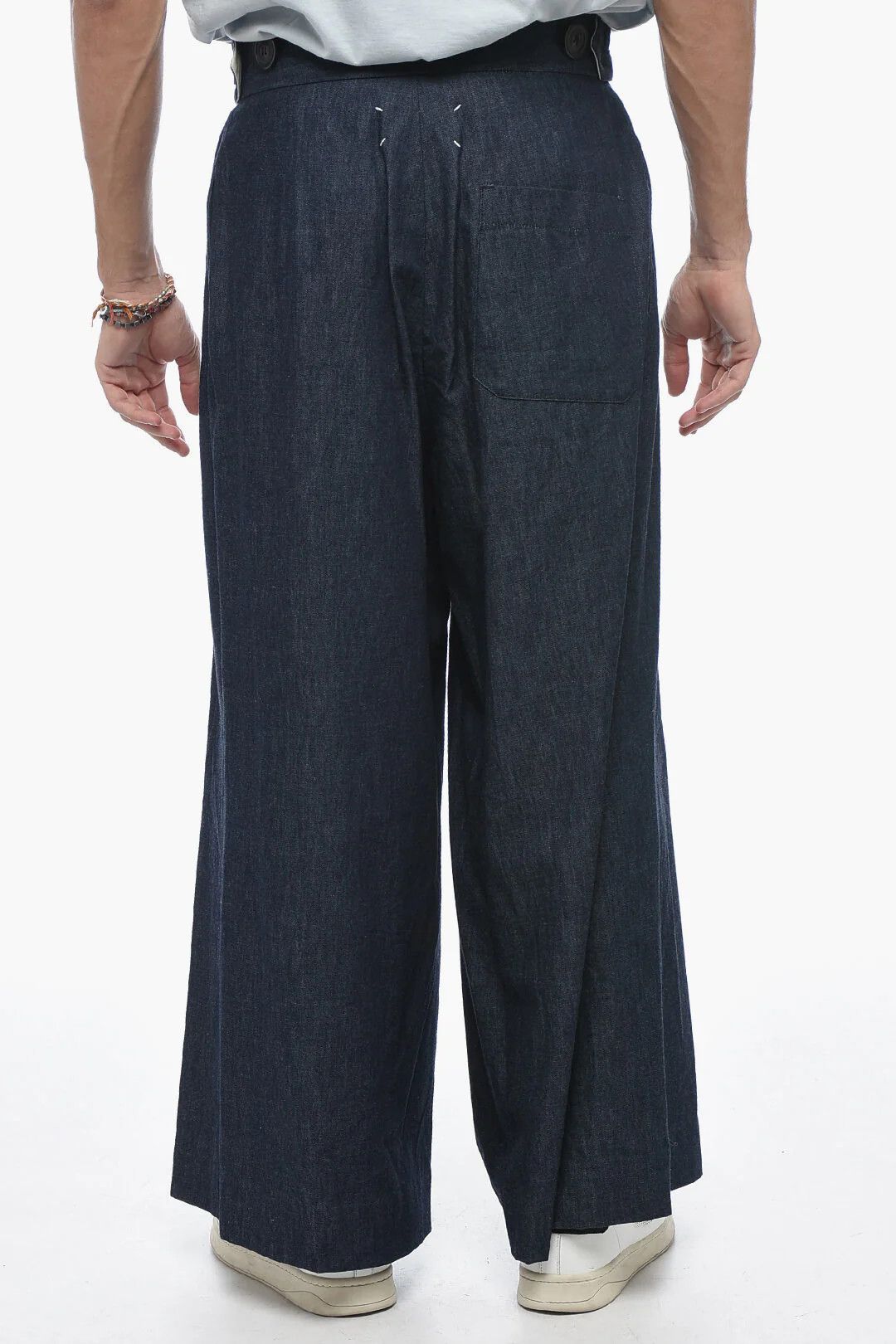 Maison Margiela og1mm0326 Gaucho Jeans in Blue Size US 34 / EU 50 - 2 Thumbnail