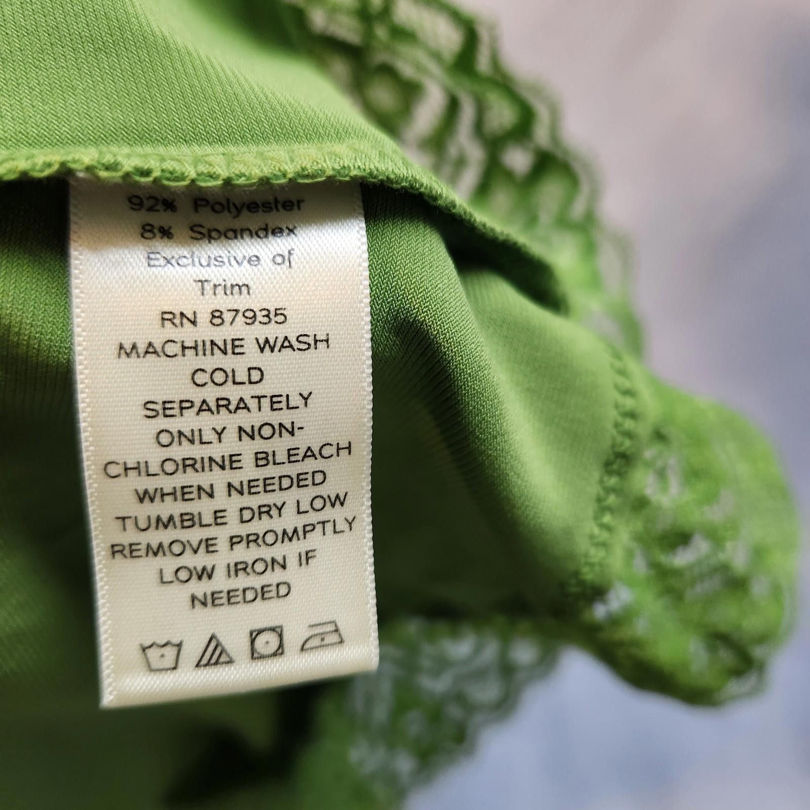 Designer Susan Graver Essentials Green Tank Top Size Large Size L / US 10 / IT 46 - 7 Thumbnail