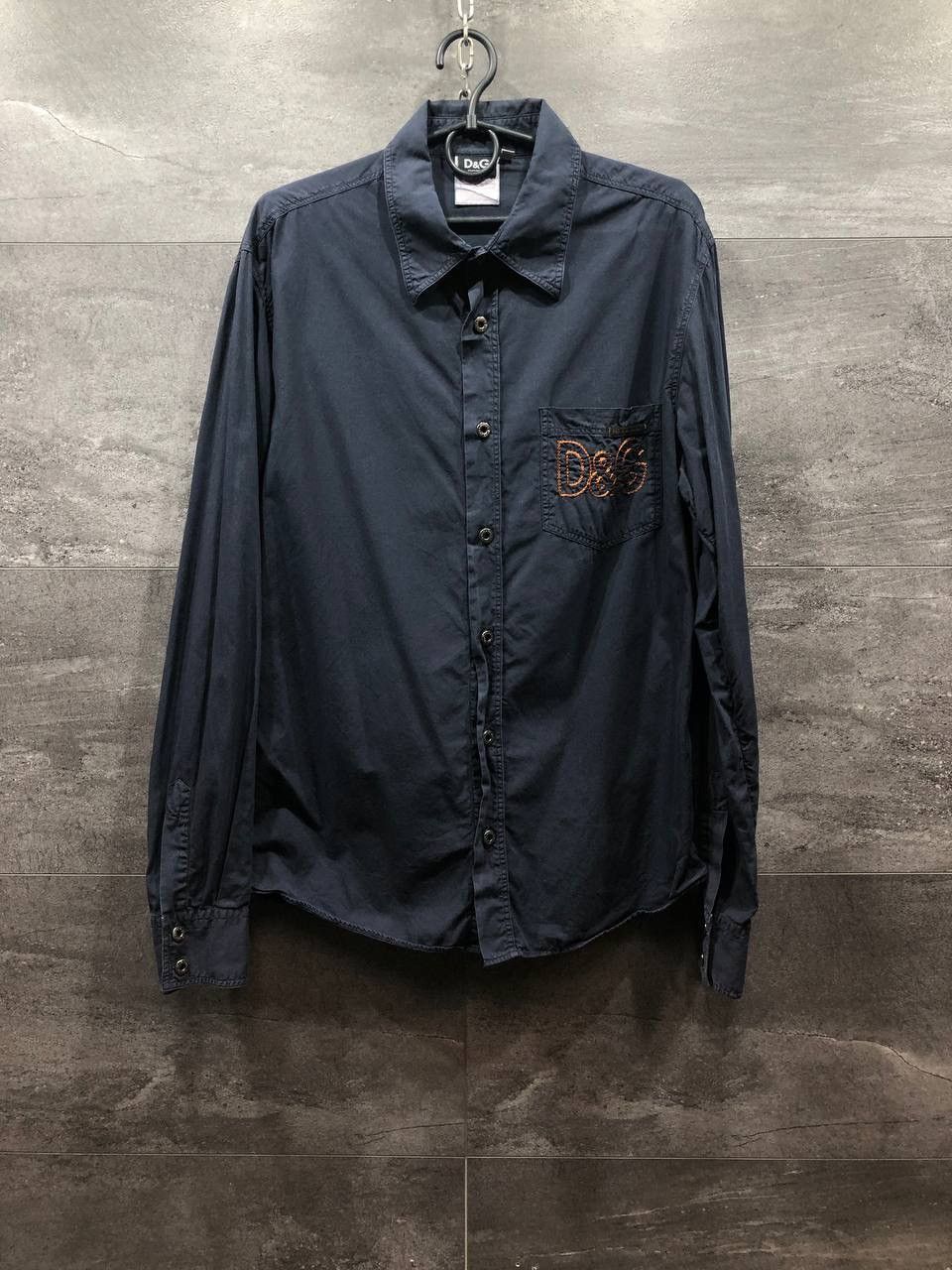 Dolce & Gabbana Mens Vintage Dolce & Gabbana Shirt Button Up Big Logo Size US XL / EU 56 / 4 - 1 Thumbnail