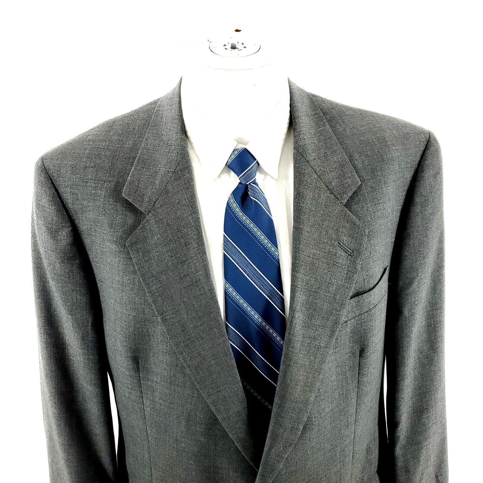 Hart Schaffner Marx Hart Schaffner Marx Worsted Wool Polyester 2 Button Blazer 4 Size 42L - 1 Thumbnail