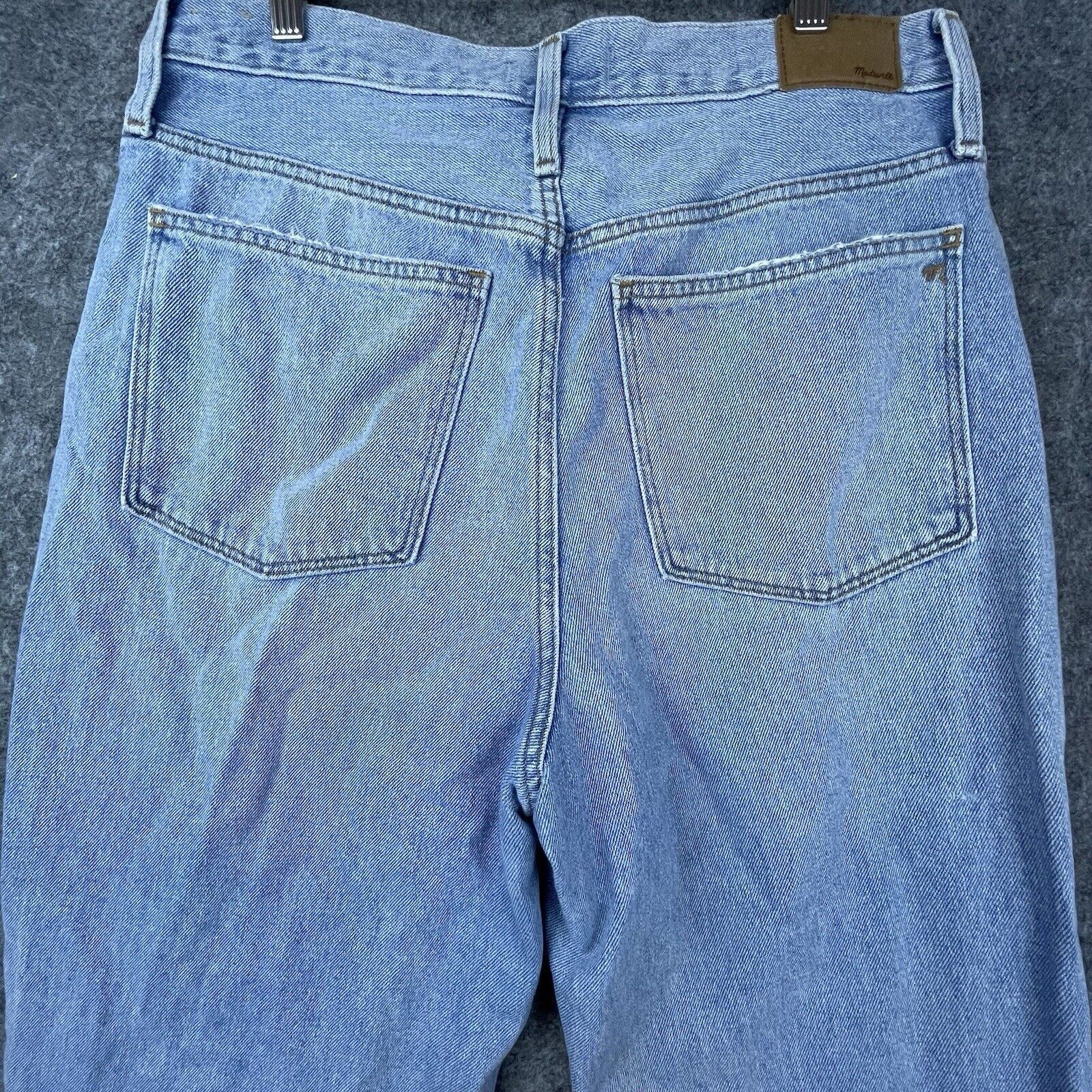 Madewell Madewell Jeans Womens 30 Baggy Straight Mom Thrashed Ripped Size 30" / US 8 / IT 44 - 3 Thumbnail
