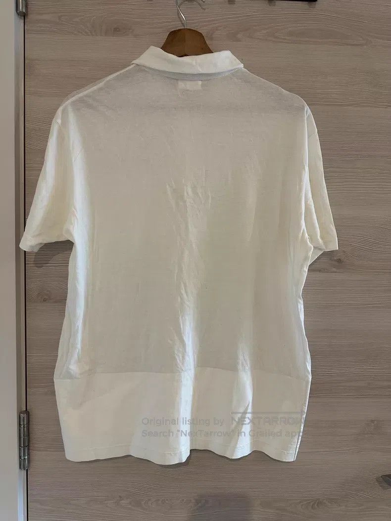 Helmut Lang Helmut Lang White vintage cotton Polo shirt with rubber st Size US M / EU 48-50 / 2 - 6 Thumbnail